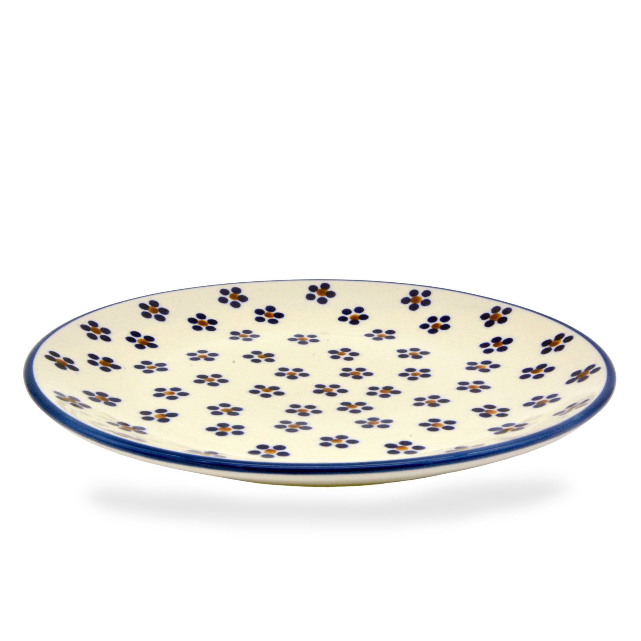 Bunzlauer Keramik Manufaktura Frühstücksteller 21,5 cm, auch für Kuchen oder für Desserts