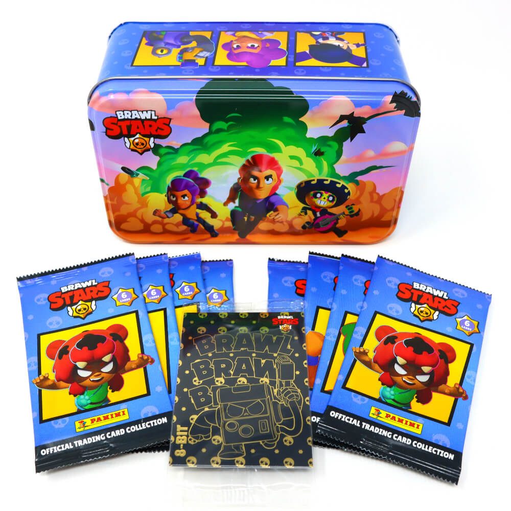Panini Sammelkarte Panini Brawl Stars Karten - Sammelkarten Trading Cards, - 1 Tin Dose XXL