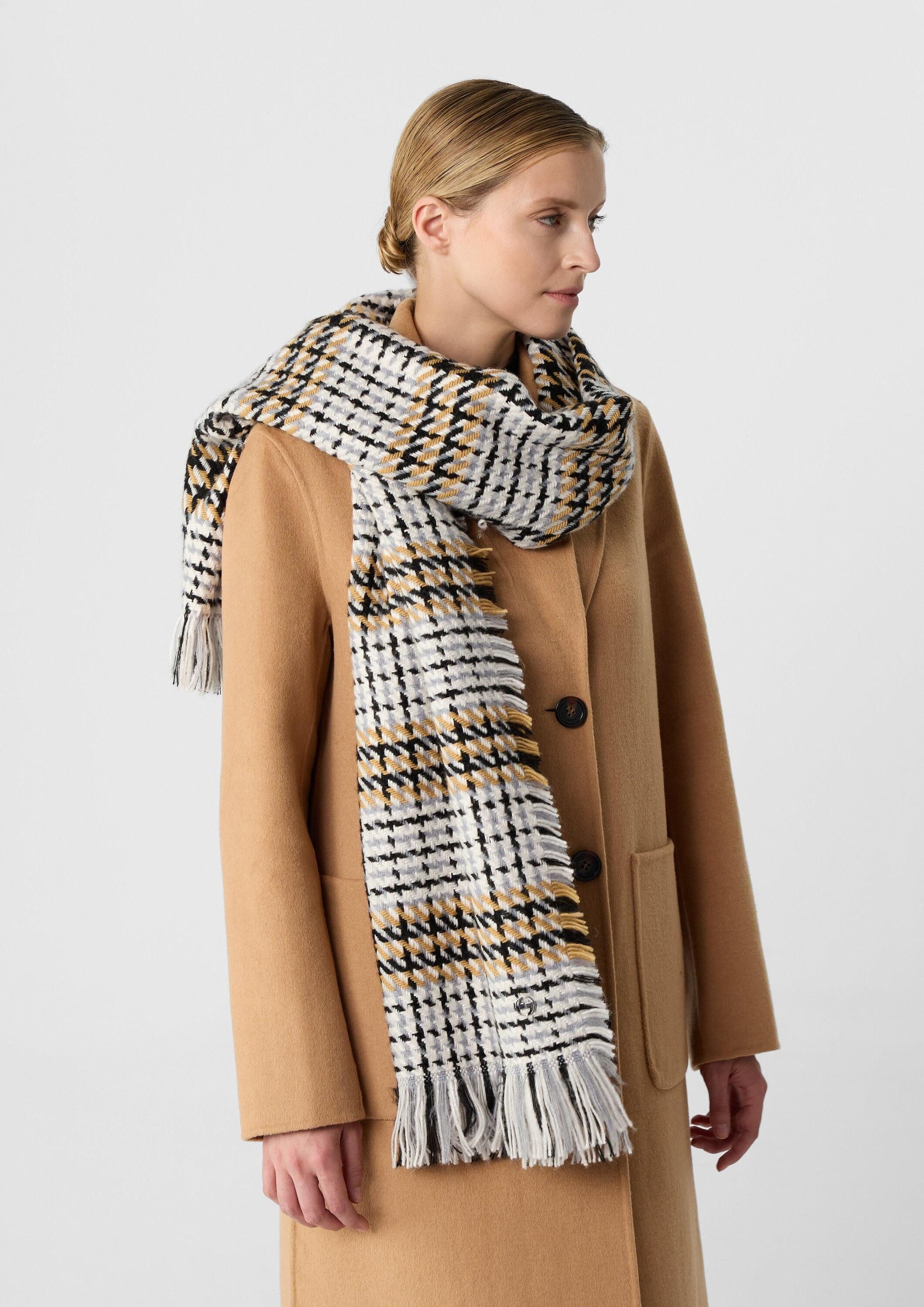 comma Schal Tuch, Kuschelig-weicher Schal mit Fransen günstig online kaufen