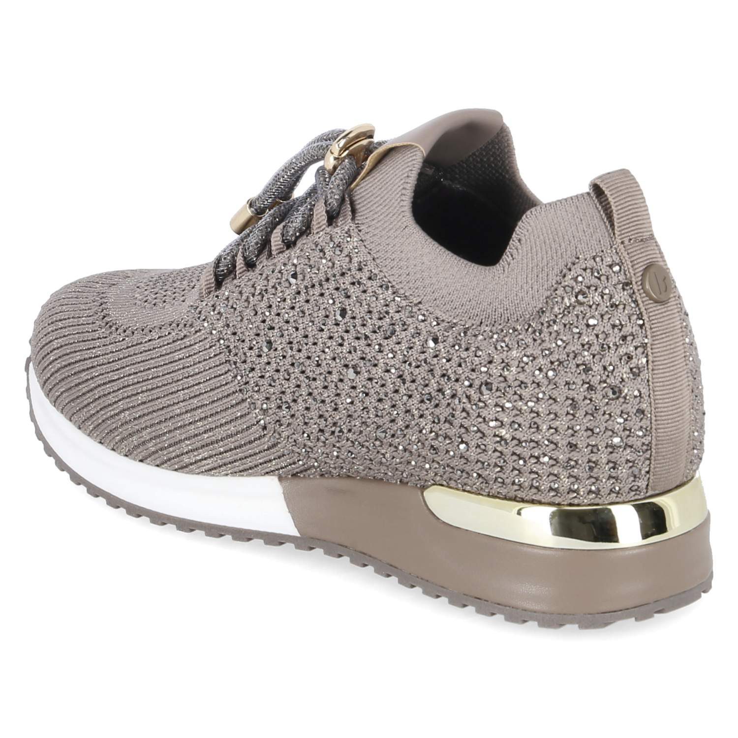 La Strada La Strada 2400409 4525 Damen Textil & Synthetik beige Schnürschuh