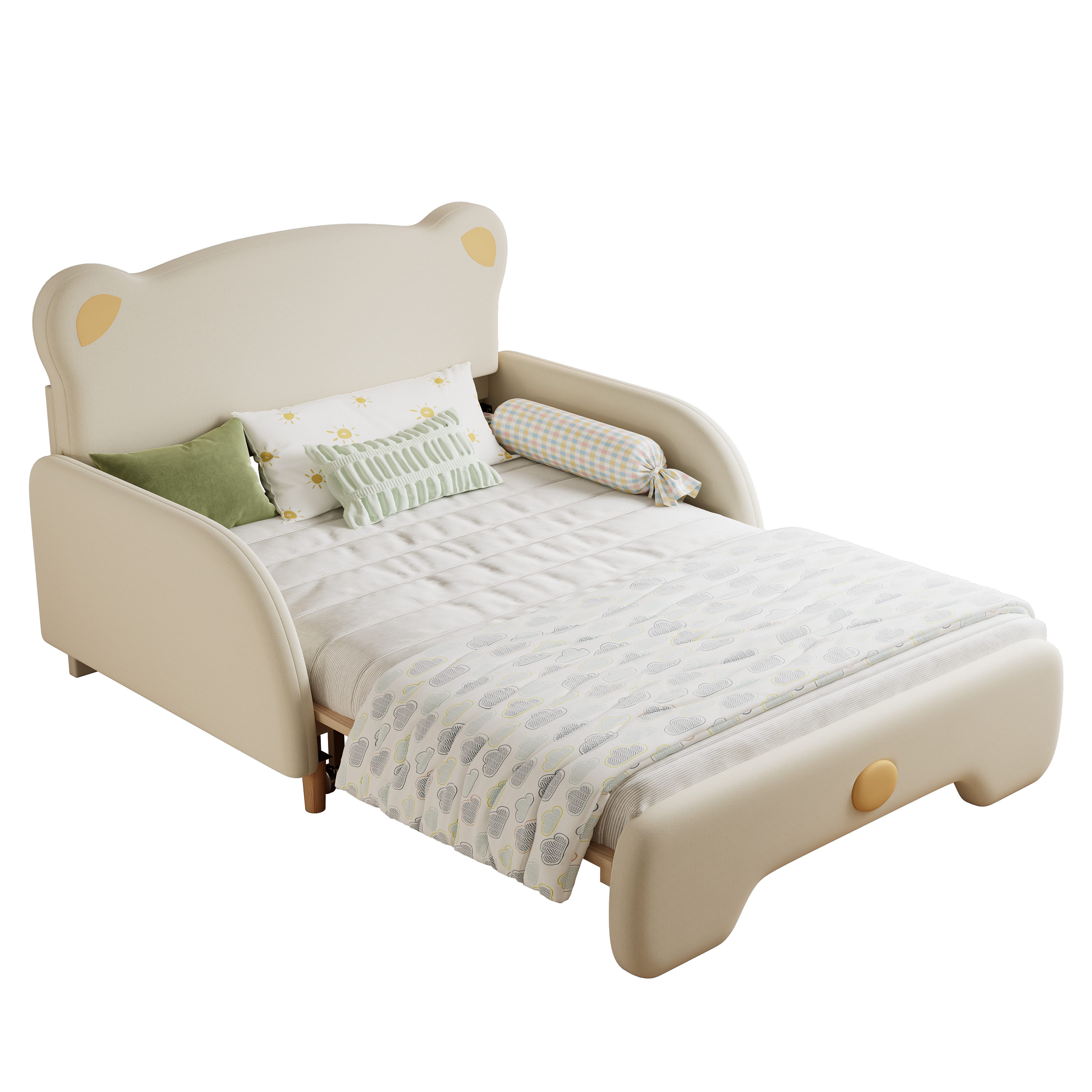 OKWISH Kinderbett Doppelbett in Bärenform, Polsterbett, günstig online kaufen