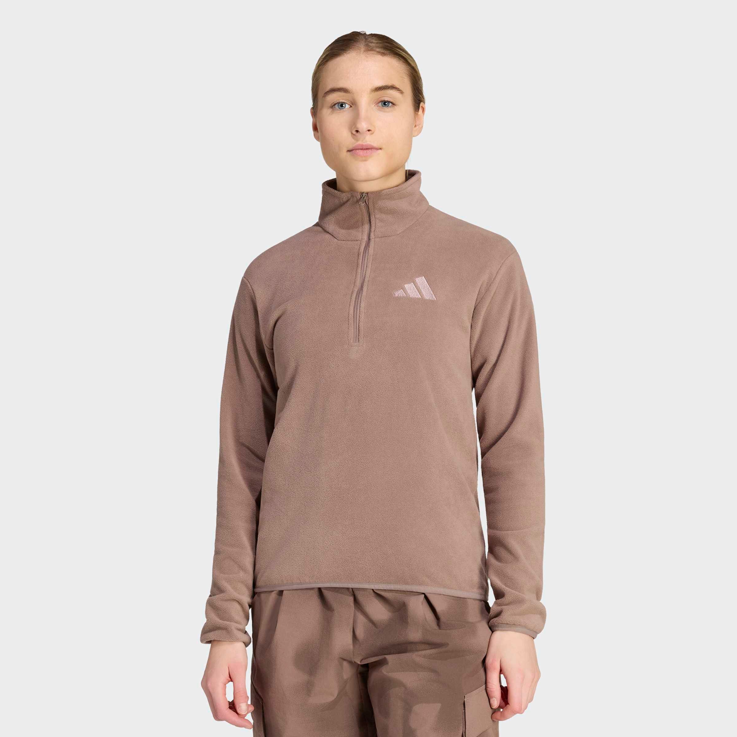 adidas TERREX Rollkragenshirt MULTI ESSENTIALS HALF ZIP FLEECE T sportlicher Stil, für Sportmode und Streetwear, mit Reißverschluss