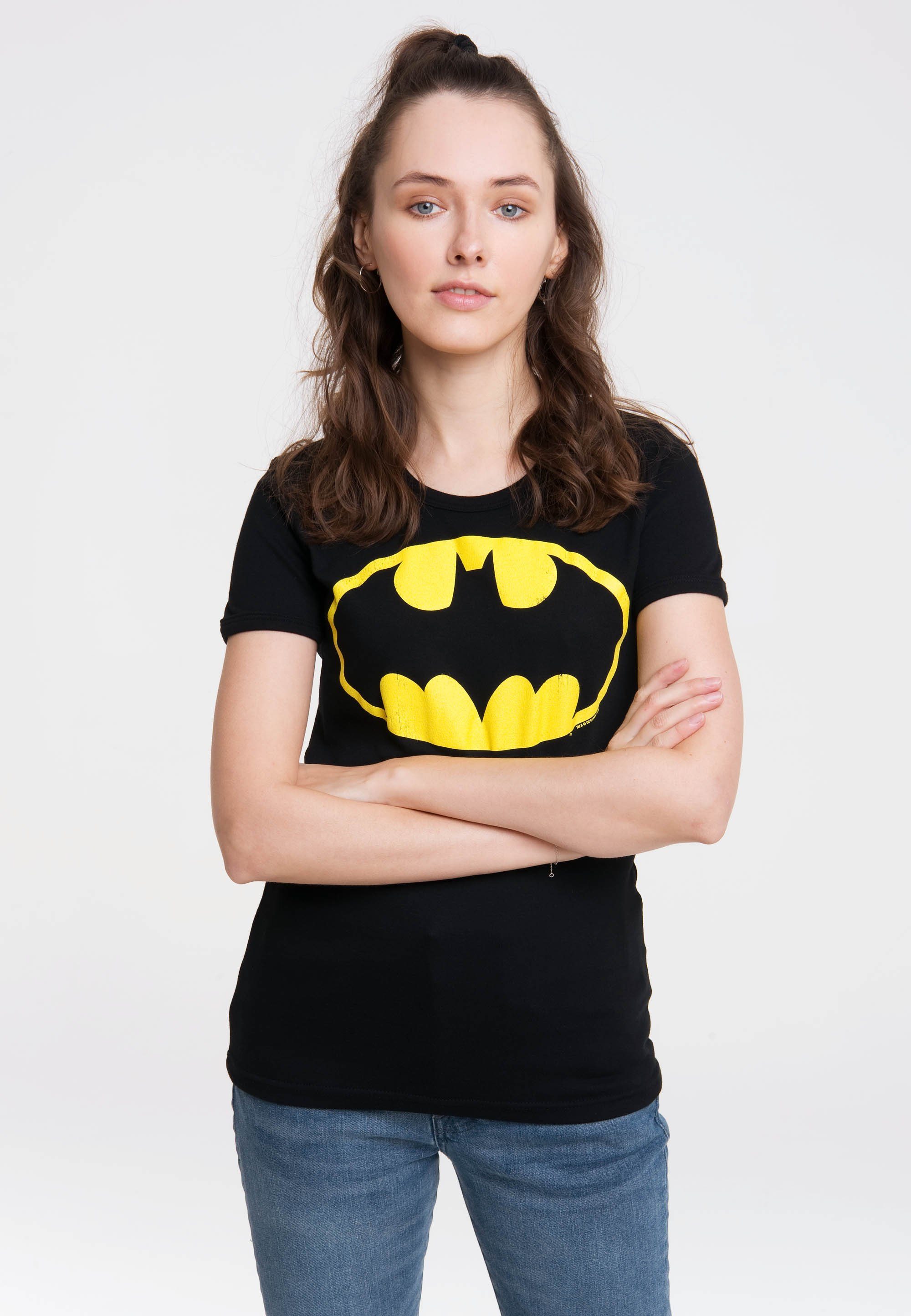 T-Shirt mit lizenziertem Originaldesign Batman-Logo LOGOSHIRT