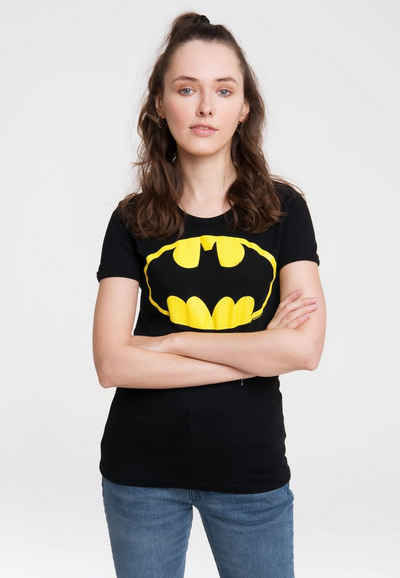 LOGOSHIRT T-Shirt Batman-Logo mit lizenziertem Originaldesign