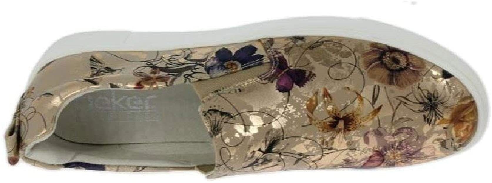 N9160-90 mit Rieker Slipper tollem Blütenprint,