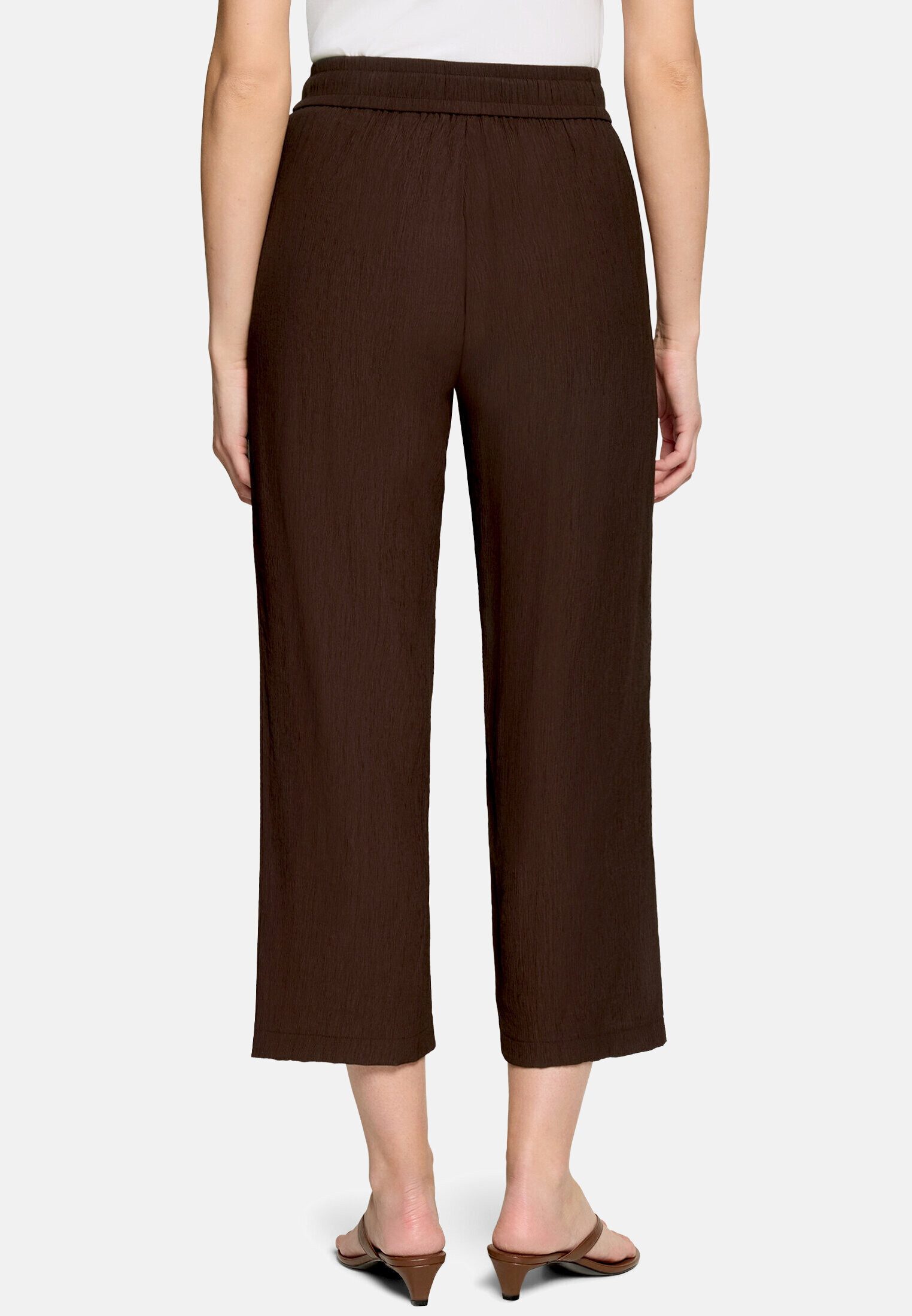 Zero Stoffhose Damen mit Bindegürtel Gürtel