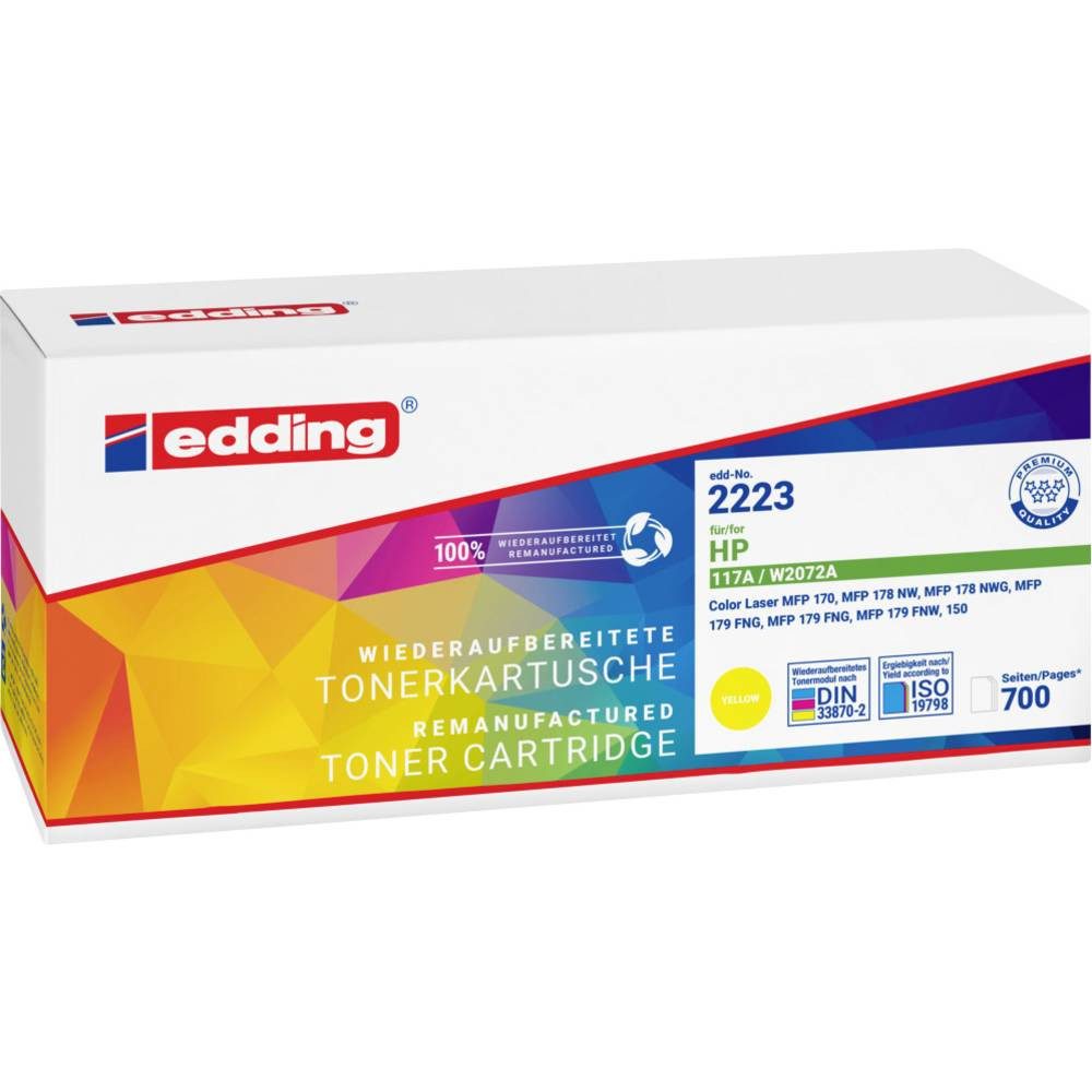edding Tonerpatrone Tonerkartusche für HP 117A (W2072A) yellow 18-2223