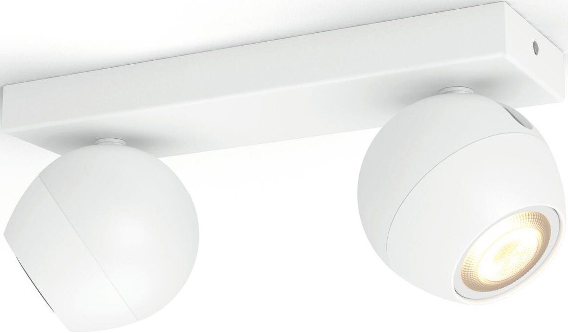 Philips Hue LED Flutlichtstrahler Buckram, Dimmfunktion, Leuchtmittel wechselbar, Warmweiß