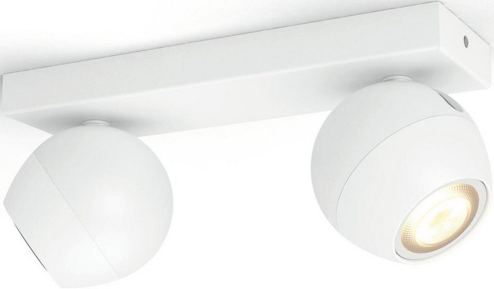 Philips Hue LED Flutlichtstrahler Buckram, Dimmfunktion, Leuchtmittel  wechselbar, Warmweiß, White Ambiance