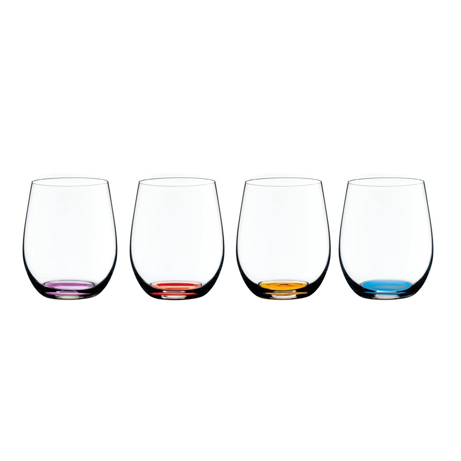 RIEDEL THE WINE GLASS COMPANY Glas O Gläserset Happy 4-teilig Vol. 2, Kristallglas