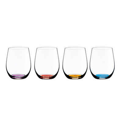 RIEDEL THE WINE GLASS COMPANY Glas O Gläserset Happy 4-teilig Vol. 2, Kristallglas