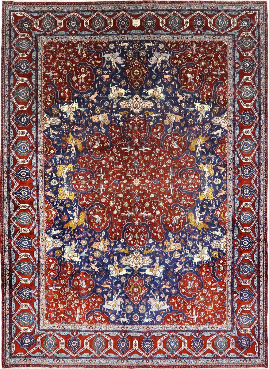 Orientteppich Moud Shekargah 12 / 312x430 Handgeknüpfter Nain rechteckig, Perserteppich, mm Trading, Höhe: Orientteppich