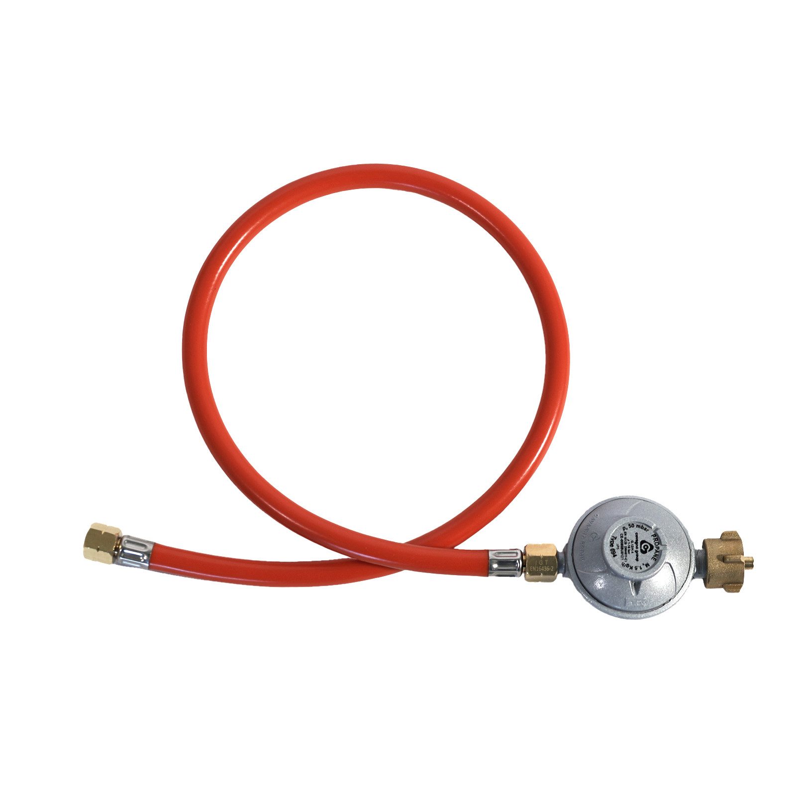 TAINO Gasgrill BASIC 4+1, Gasgrill mit Gasdruckminderer, Gasschlauch und Abdeckhaube, Piezozündung, 4 Brenner aus Edelstahl, Seitenkocher