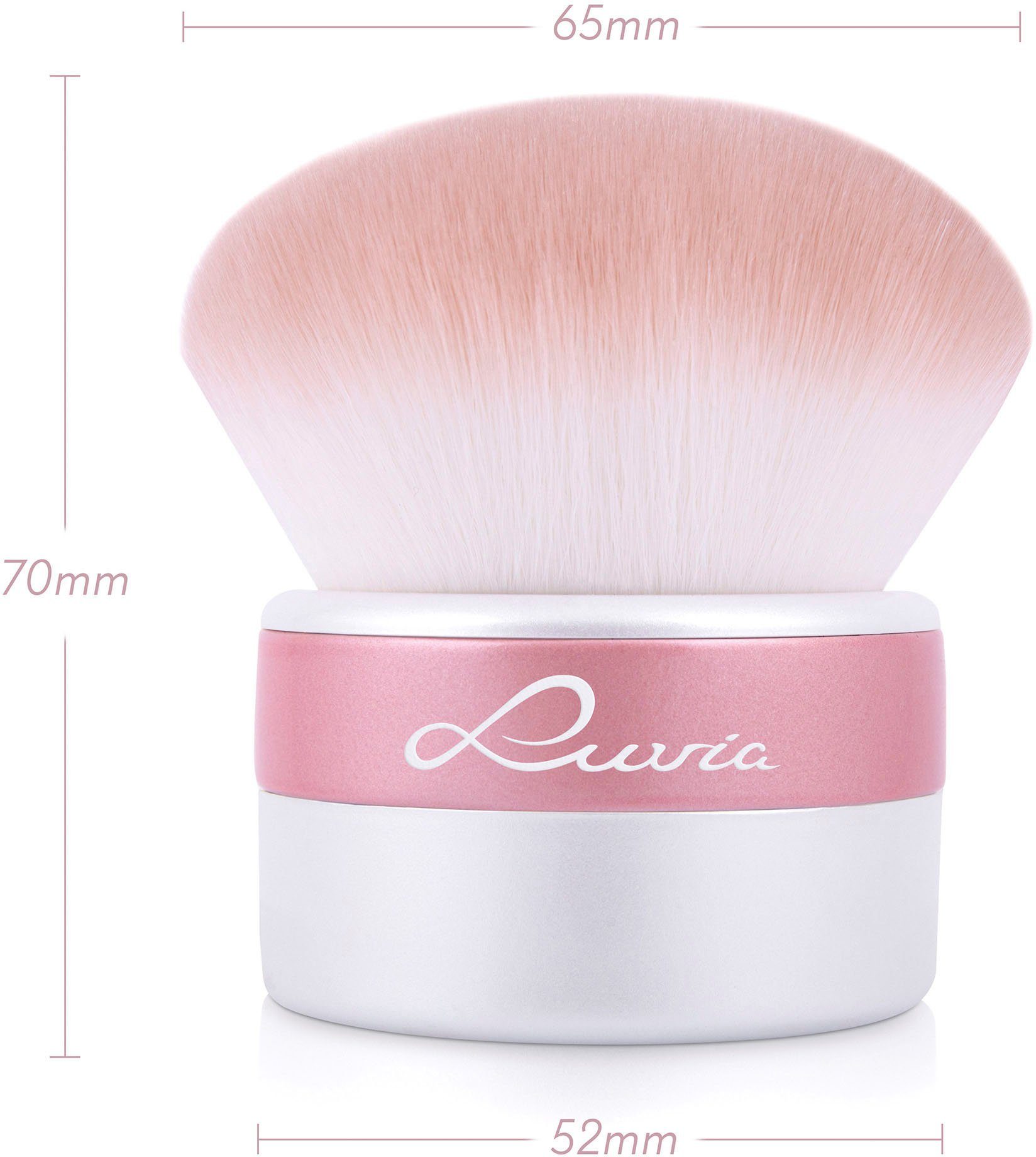 Luvia Cosmetics Kabuki-Pinsel KABUKI, Puderpinsel aus Nurai-Pinselhaar, weiche und natürliche Übergänge.