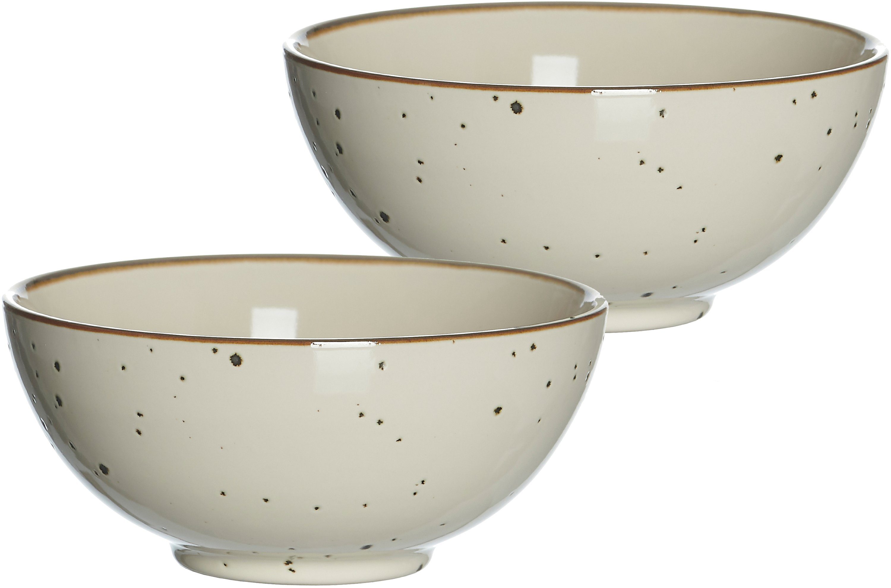 Ritzenhoff & Breker Schale Xico, Steinzeug, (Set, 2-tlg), Buddha-Bowls, Ø 17,5 cm