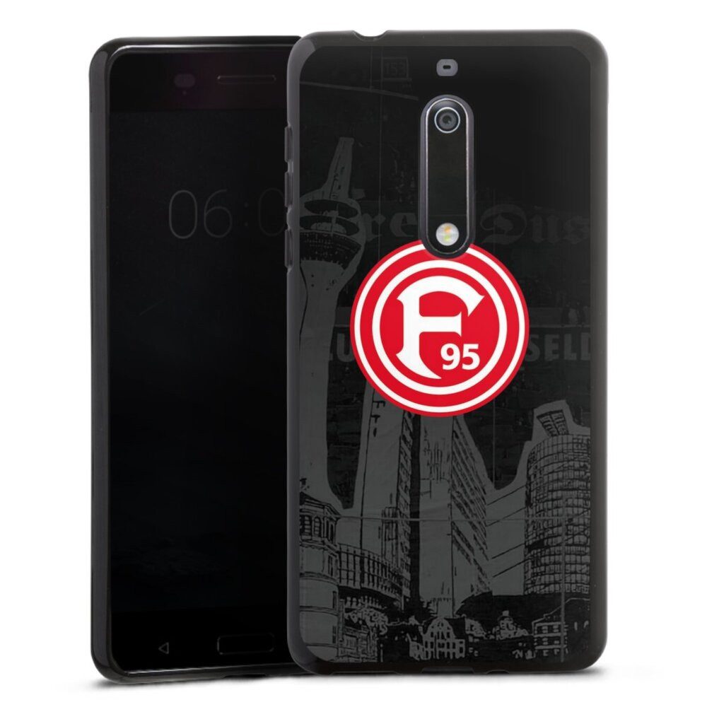 DeinDesign Handyhülle Fortuna Düsseldorf Offizielles Lizenzprodukt Logo Fortuna Logo City, Nokia 5 Silikon Hülle Bumper Case Handy Schutzhülle Smartphone Cover