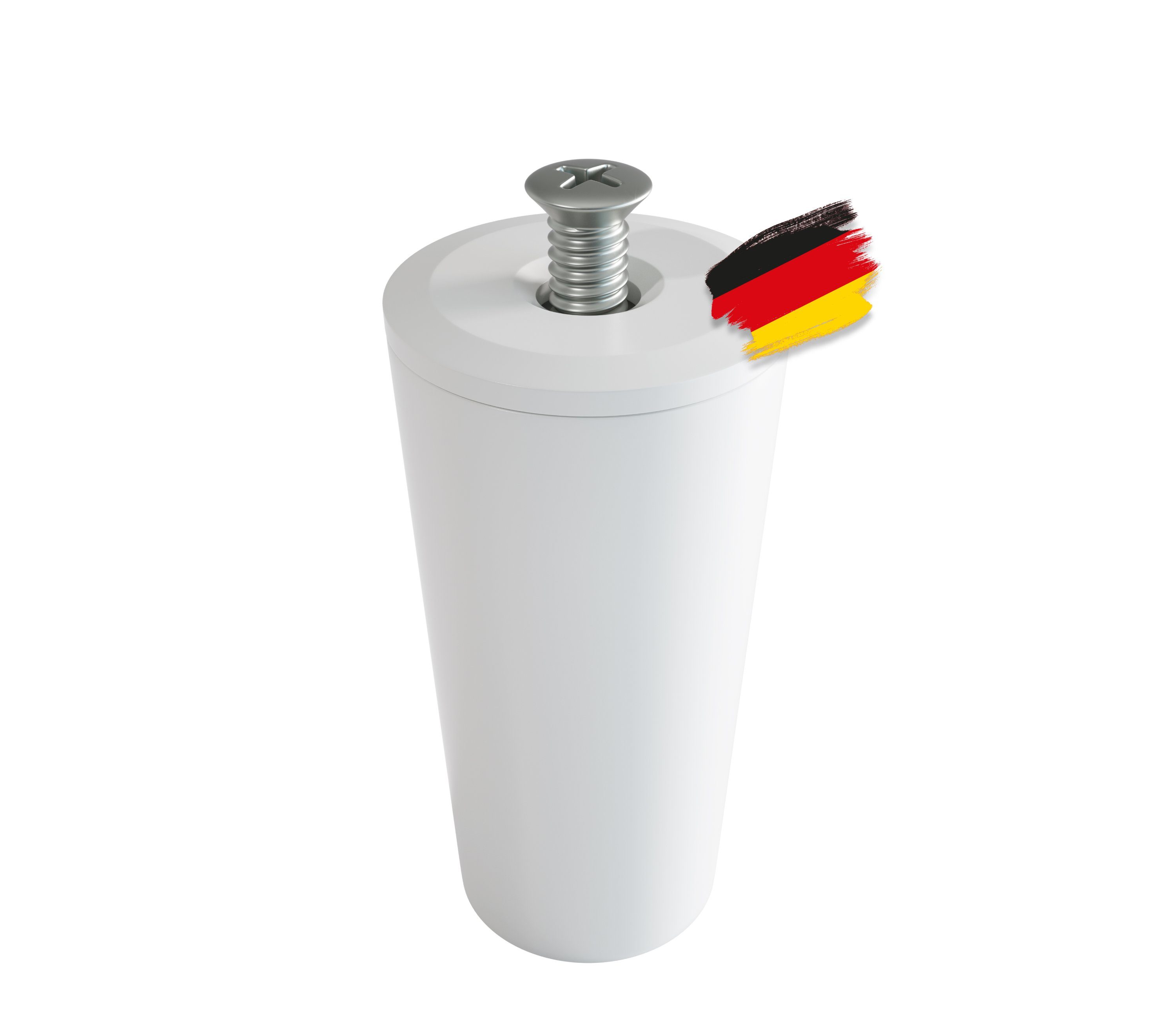 BAUHELD Rollladen-Anschlagstopper 8 Stück [Made in Germany] mit 40mm Länge, Rolladen Anschlangwinkel für Rollladenpanzer, Lamellen, Vorbaurollladen, Inklusive Befestigungsschraube