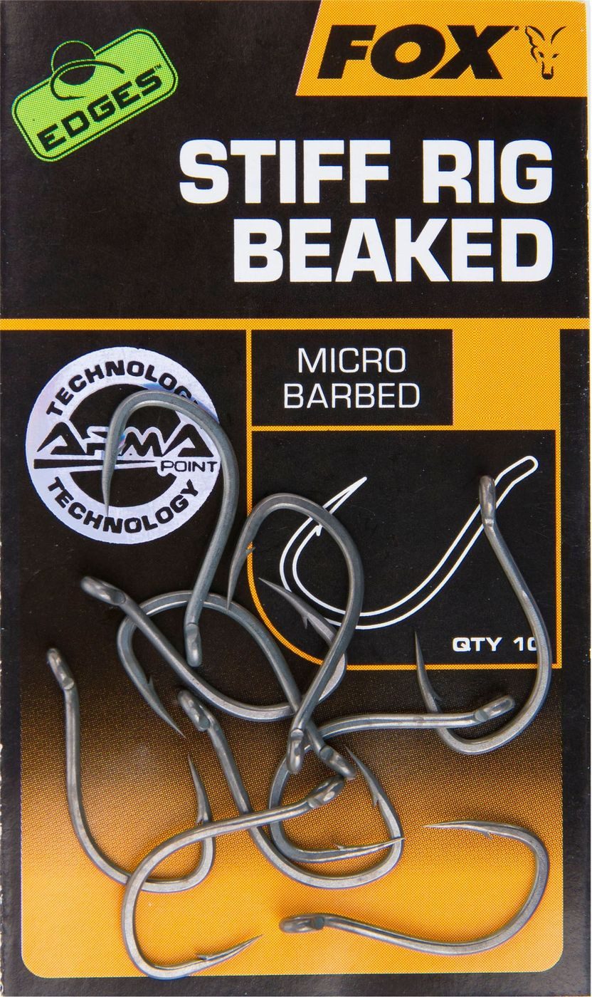 Karpfenhaken Fox Edges Armapoint Stiff Rig Beaked Hooks - 10 Karpfenhaken