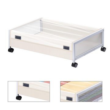 DOPWii Aufbewahrungsbox Herausnehmbarer Unterbettschrank mit 4 Rädern, Schlafzimmer-Organizer für Kleidung, Schuhe, Spielzeug, Bücher