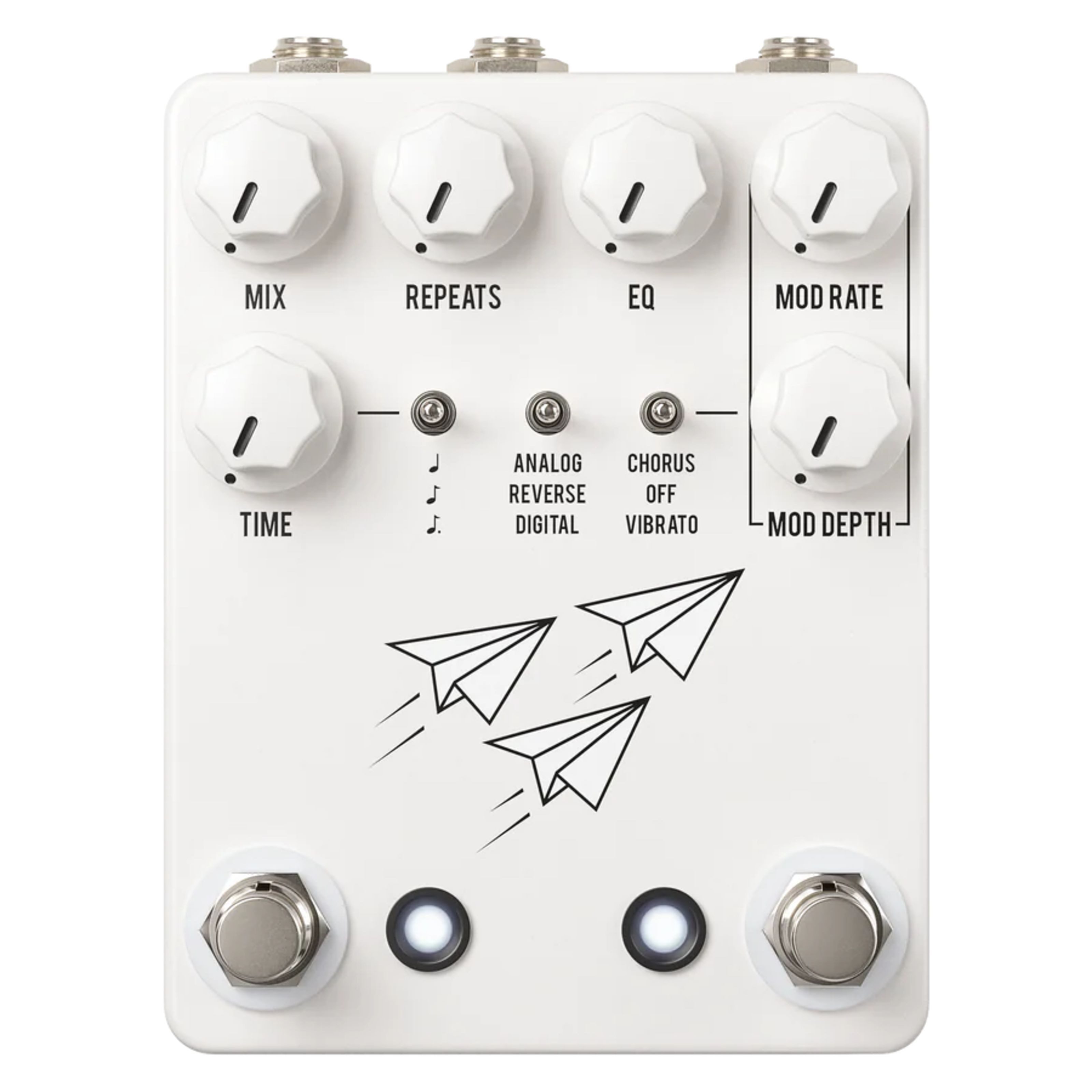 JHS Pedals Musikinstrumentenpedal, (Effekte, Delays/Echos/Reverb), Flight Delay White - Effektgerät für Gitarren