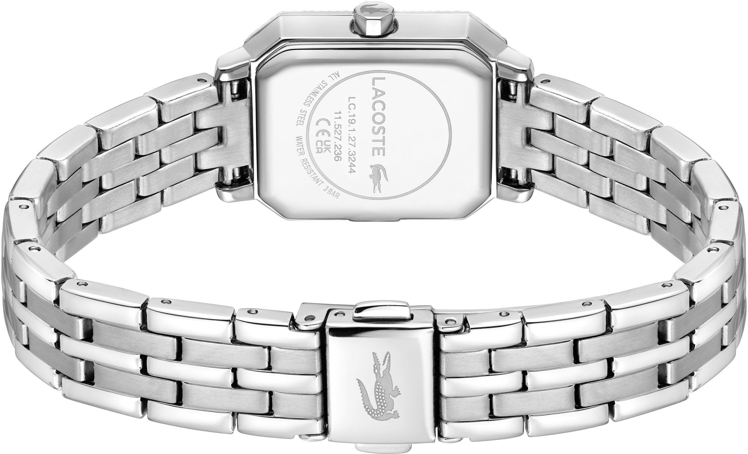 Lacoste Quarzuhr LACOSTE PARISIENNE 2001440, Armbanduhr, Damenuhr, Edelstahlarmband, analog