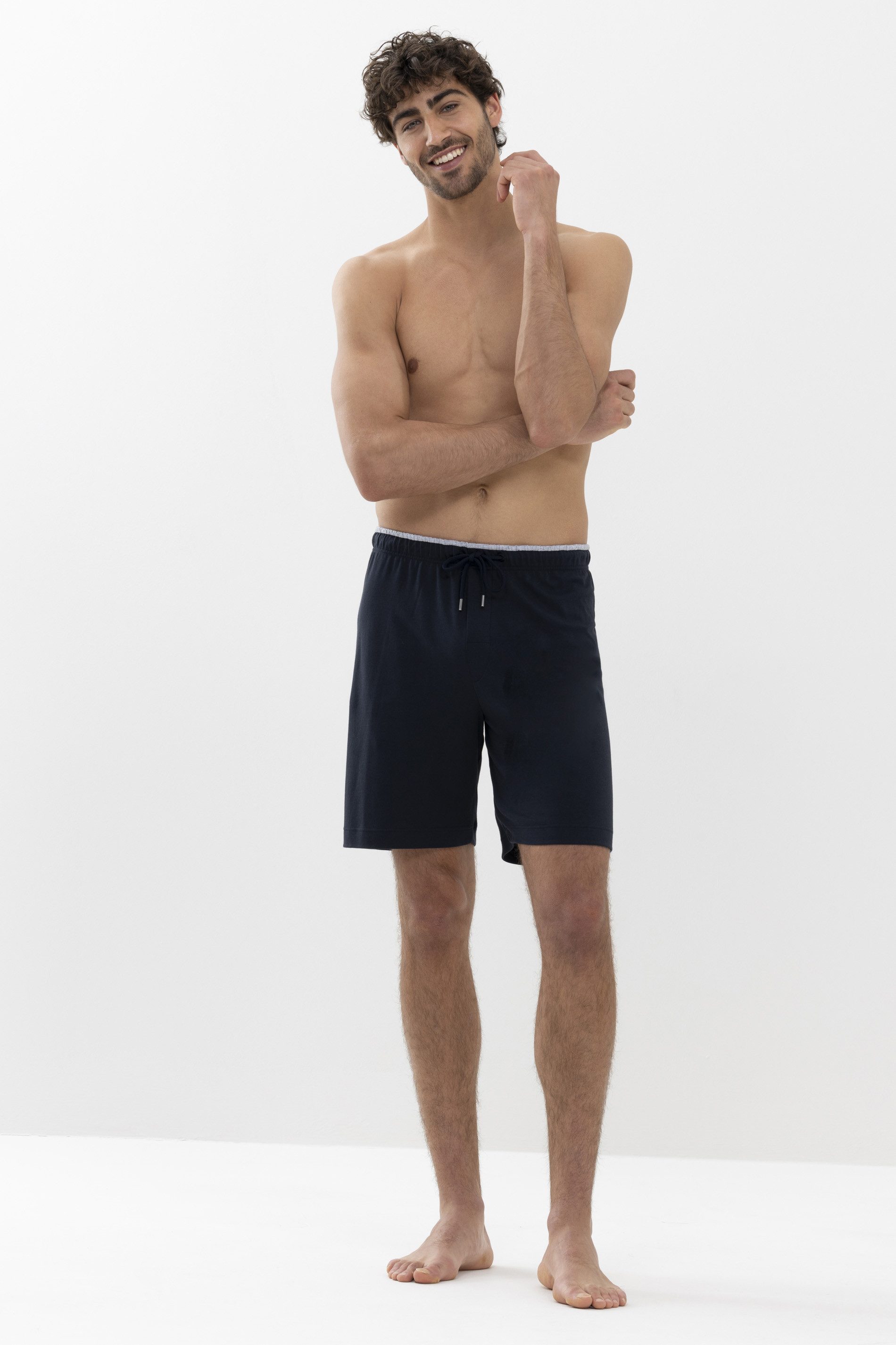 Mey Schlafhose Mey Herren Hose kurz Serie N8TEX 2.0 Uni Hose kurz (1-tlg)