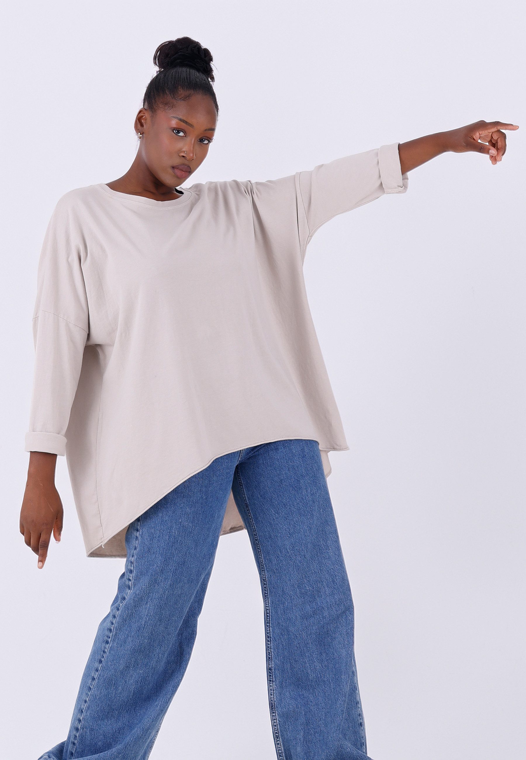 YC Fashion & Style Rundhalsshirt Longsleeve günstig online kaufen