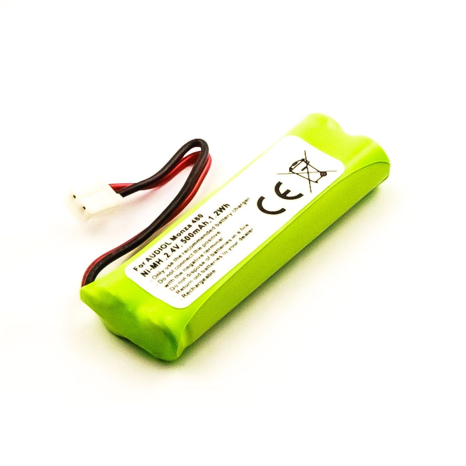 MobiloTec Akku kompatibel mit Swissvoice DP500 Akkupacks Akku 500 mAh