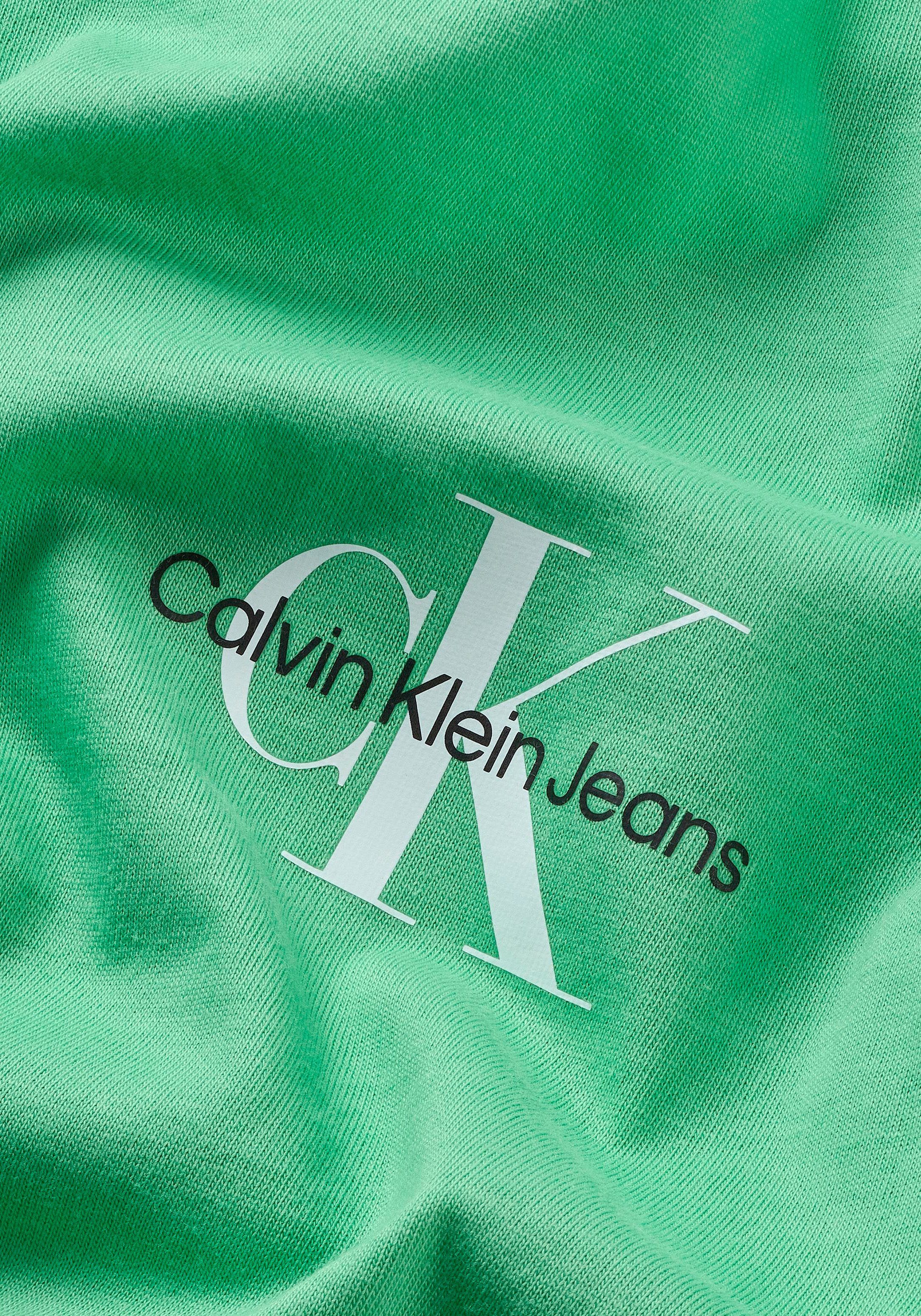 Rundhalsausschnitt mit Jeans Klein grün Calvin T-Shirt