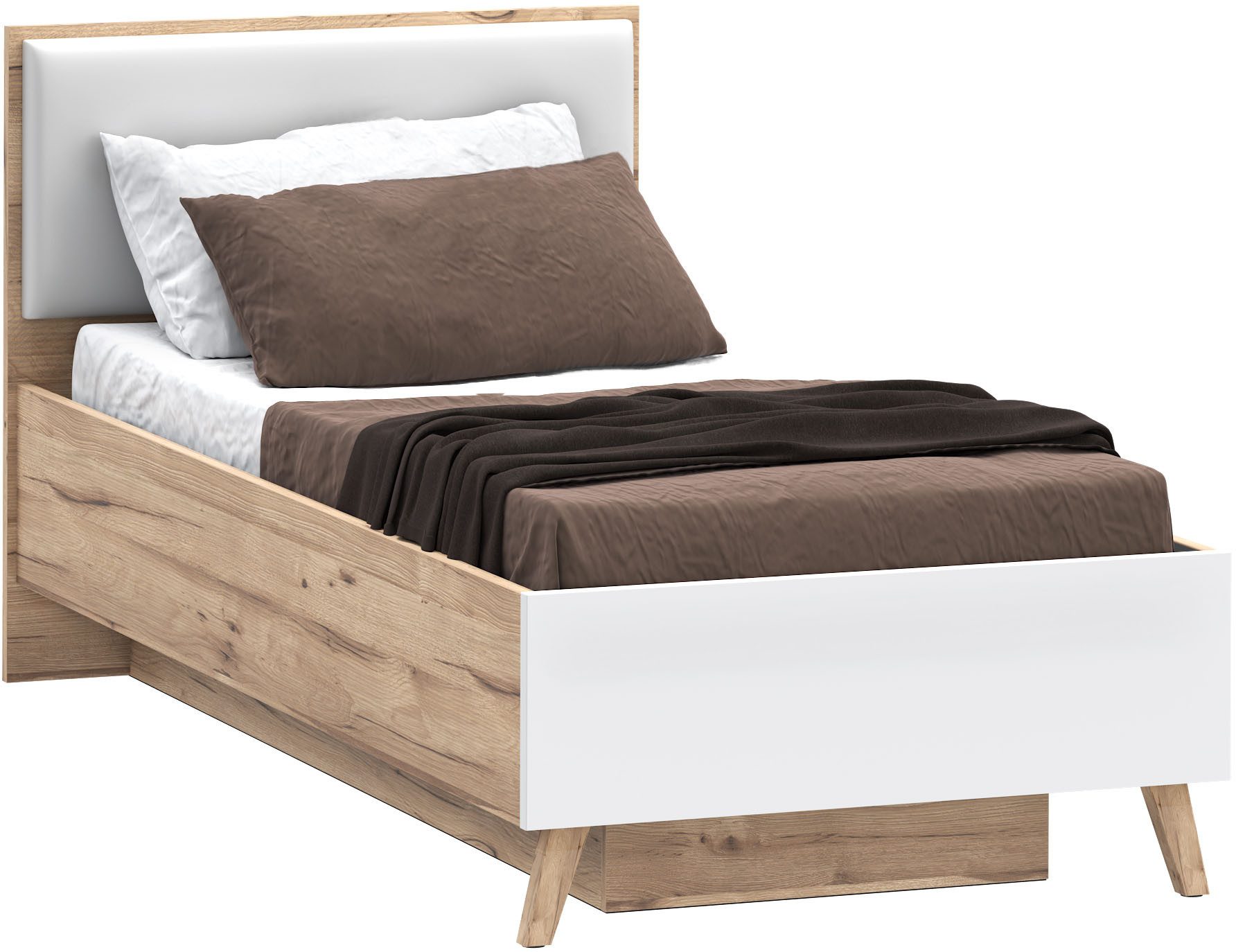 FORTE Stauraumbett Vankka viel Stauraum, skandinavisches Design, Made in Eu günstig online kaufen