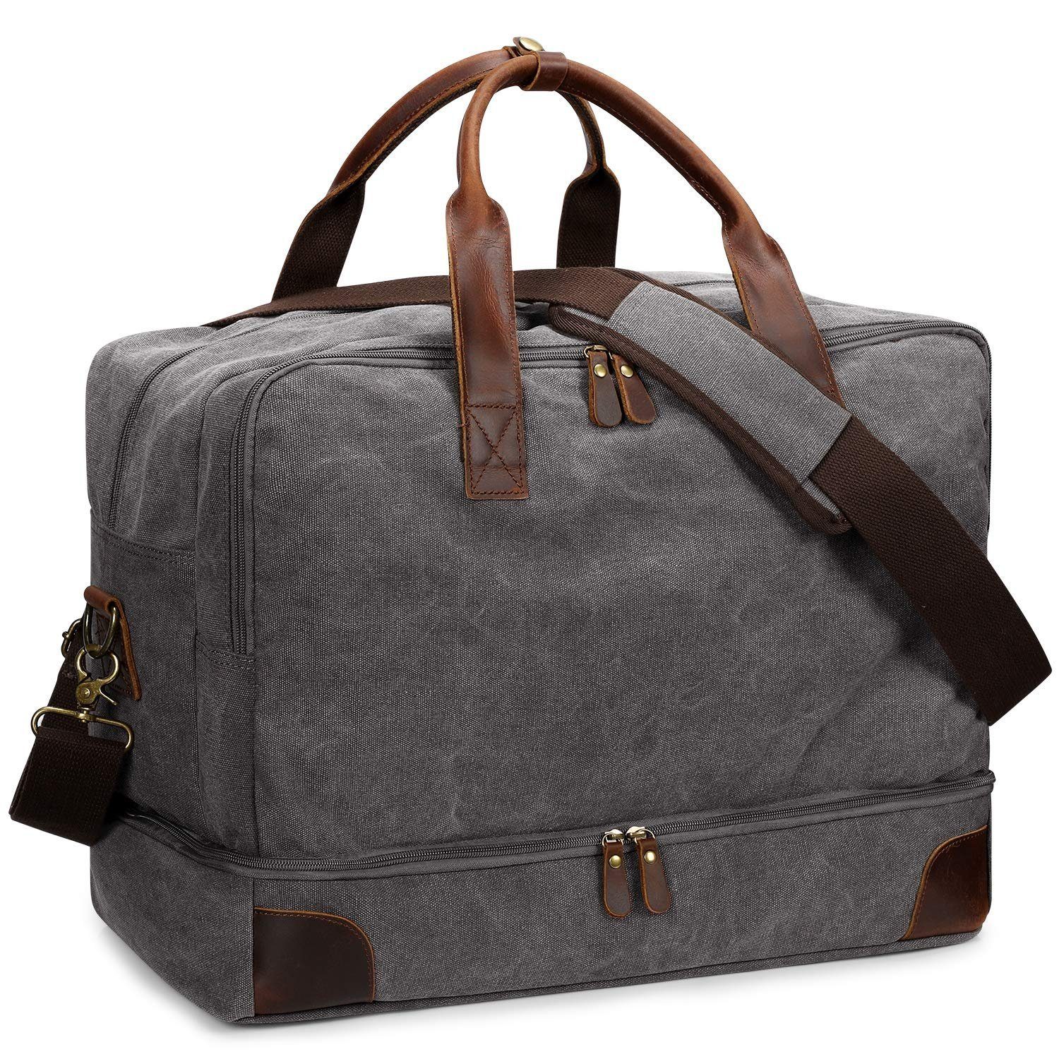 S-ZONE Weekender (1-tlg), 45L Reisetasche mit Schuhfach Handgepäck