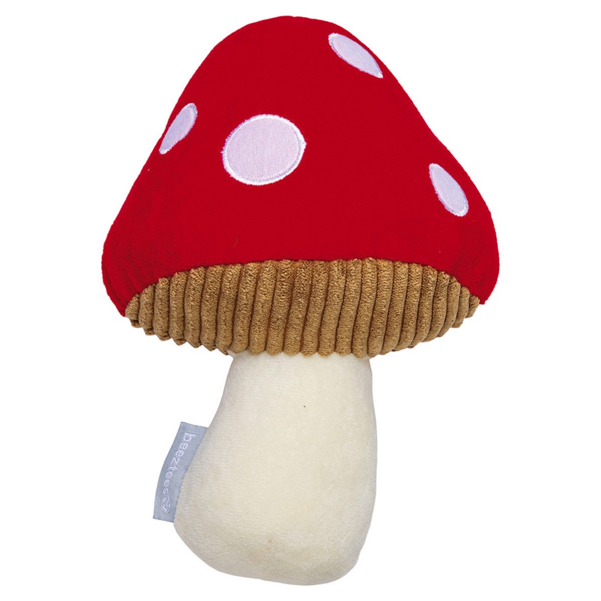 Beeztees Tierkuscheltier Hundespielzeug Fliegenpilz Toad aus Plüsch rot/weiß von Beeztees