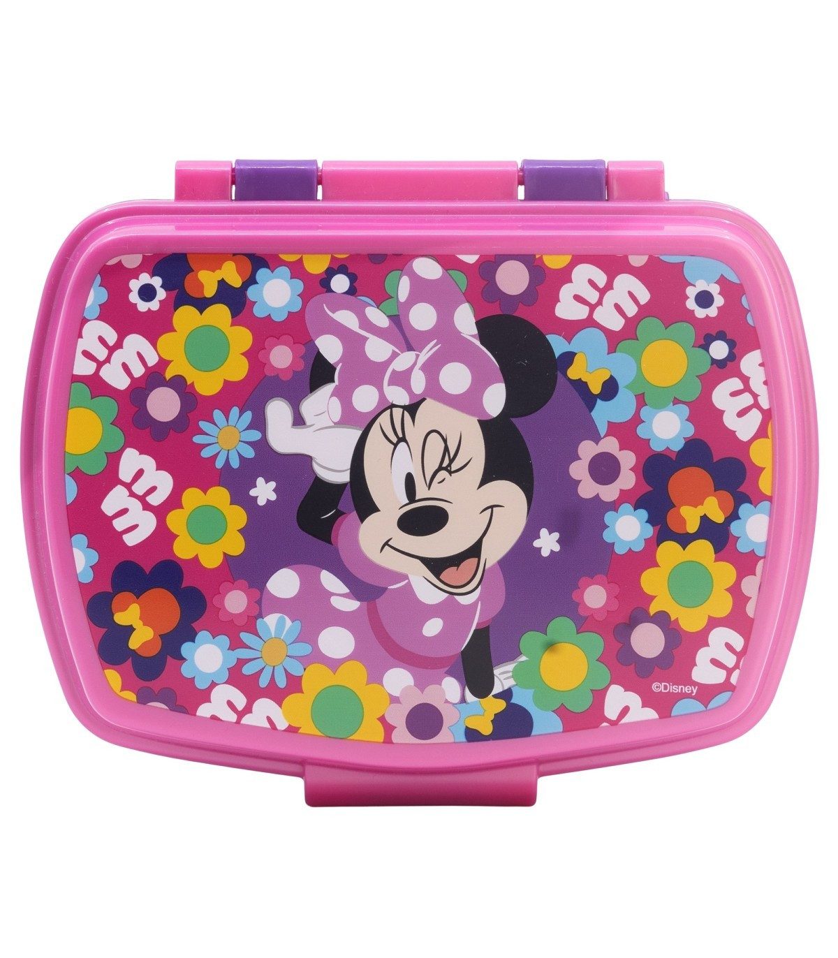 Disney Minnie Mouse Lunchbox Kinder Brotdose für Schule Freizeit und Ausflug, Polyethylen