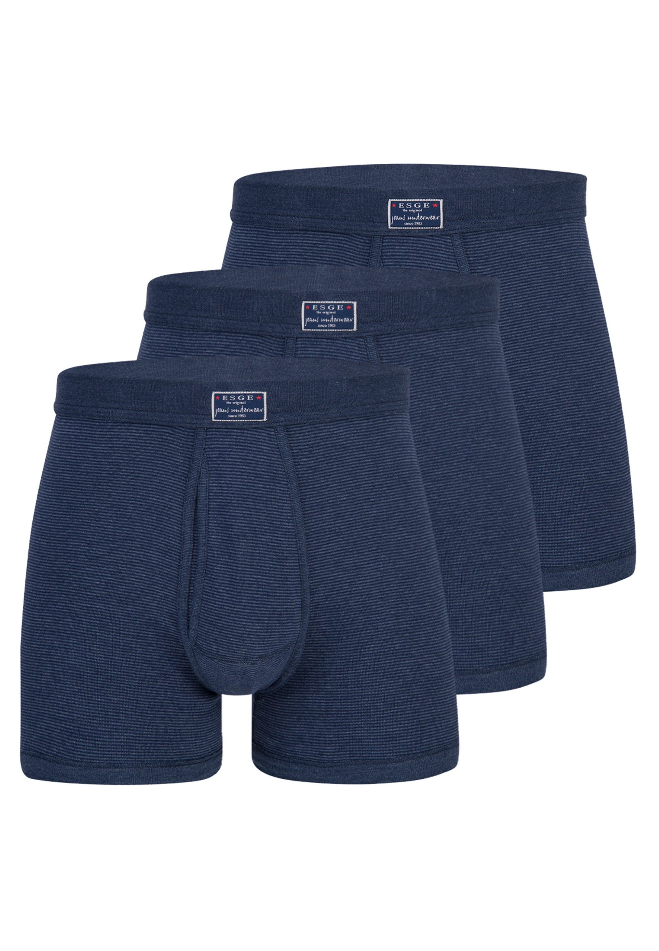 Retro Boxer 3er Pack - Feinripp Jeans