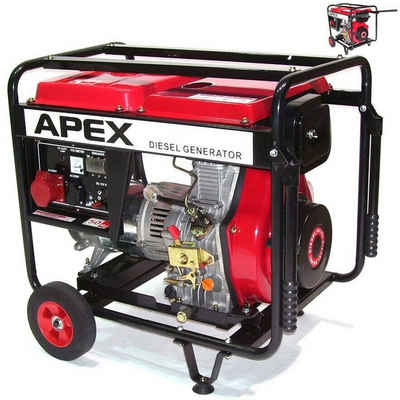 Apex Stromerzeuger »Diesel Stromerzeuger Generator 5500 400V Notstromaggregat Generator 06282«, (1-tlg)