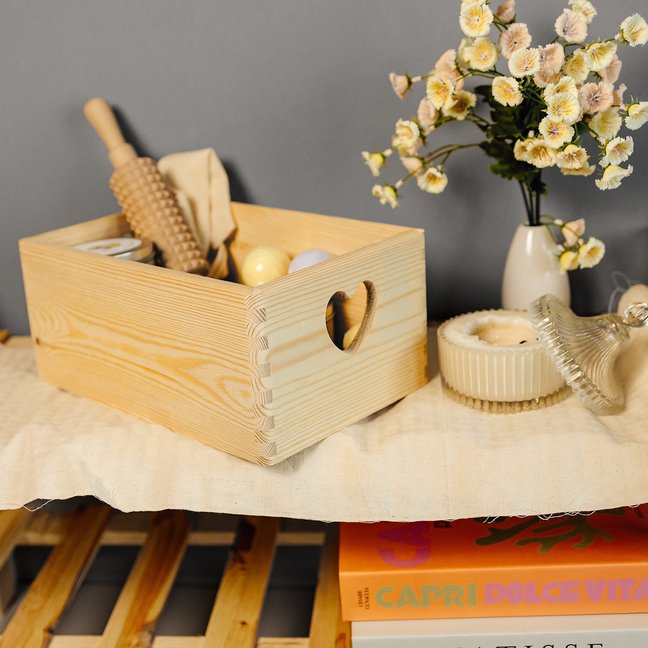 Creative Deco Holzkiste Holzkiste Geschenk Obstkiste Holz Korb ohne Deckel – Bild 3 von 5