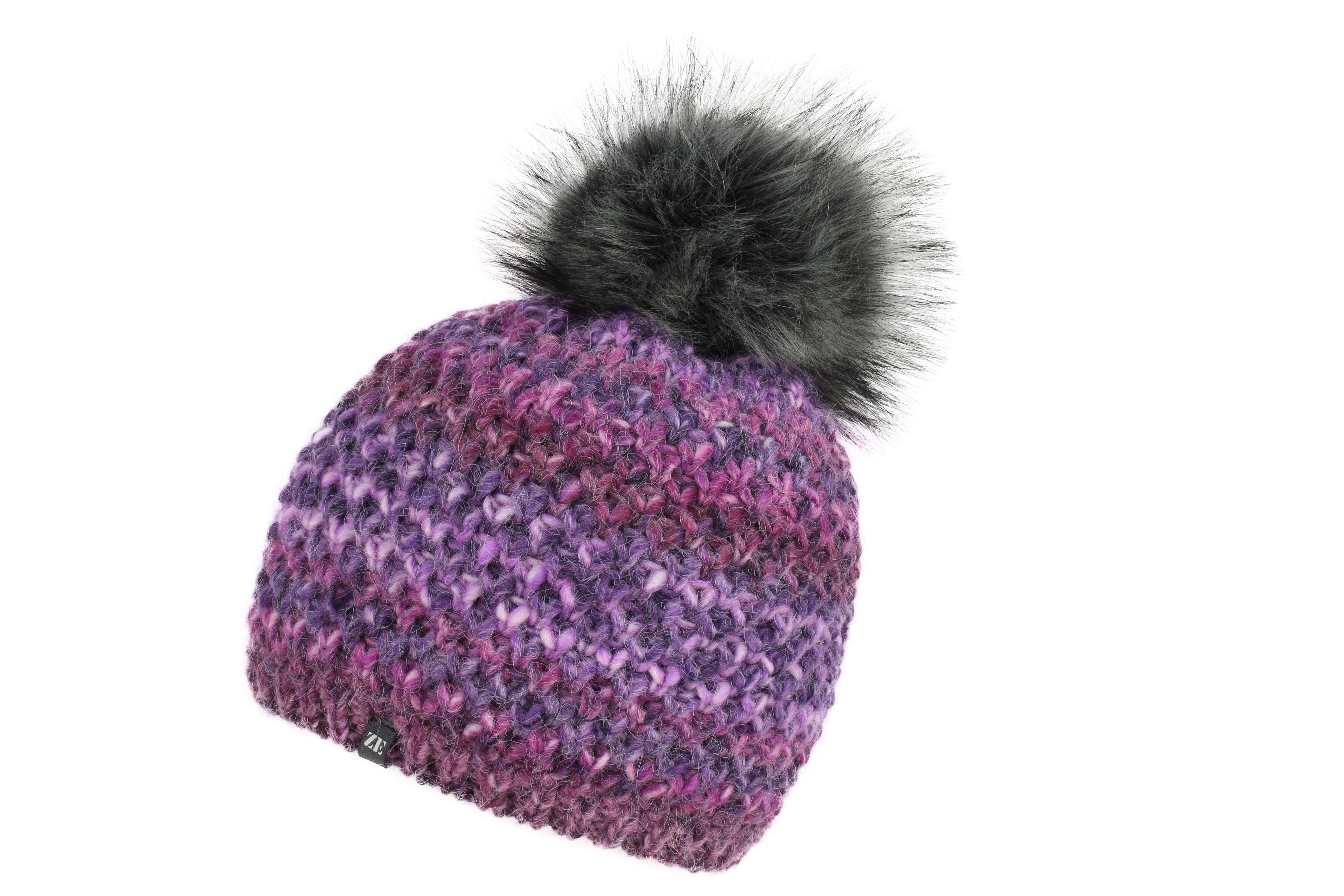 ZEBRO Strickmütze ROSI mit Bommel mit Innen-Fleece günstig online kaufen