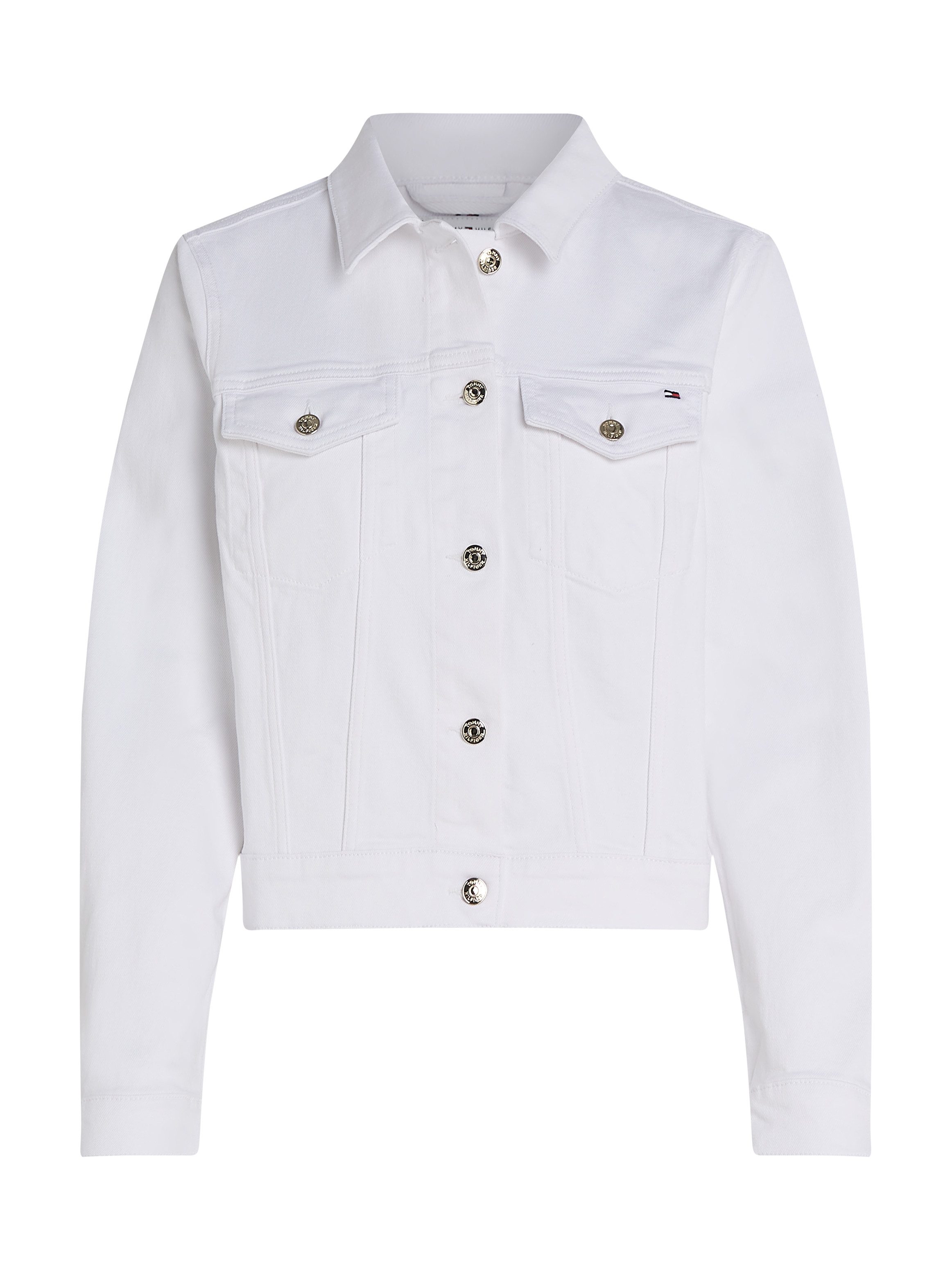 Tommy Hilfiger Jeansjacke DNM SLIM JACKET WHITE mit vielseitigem Design