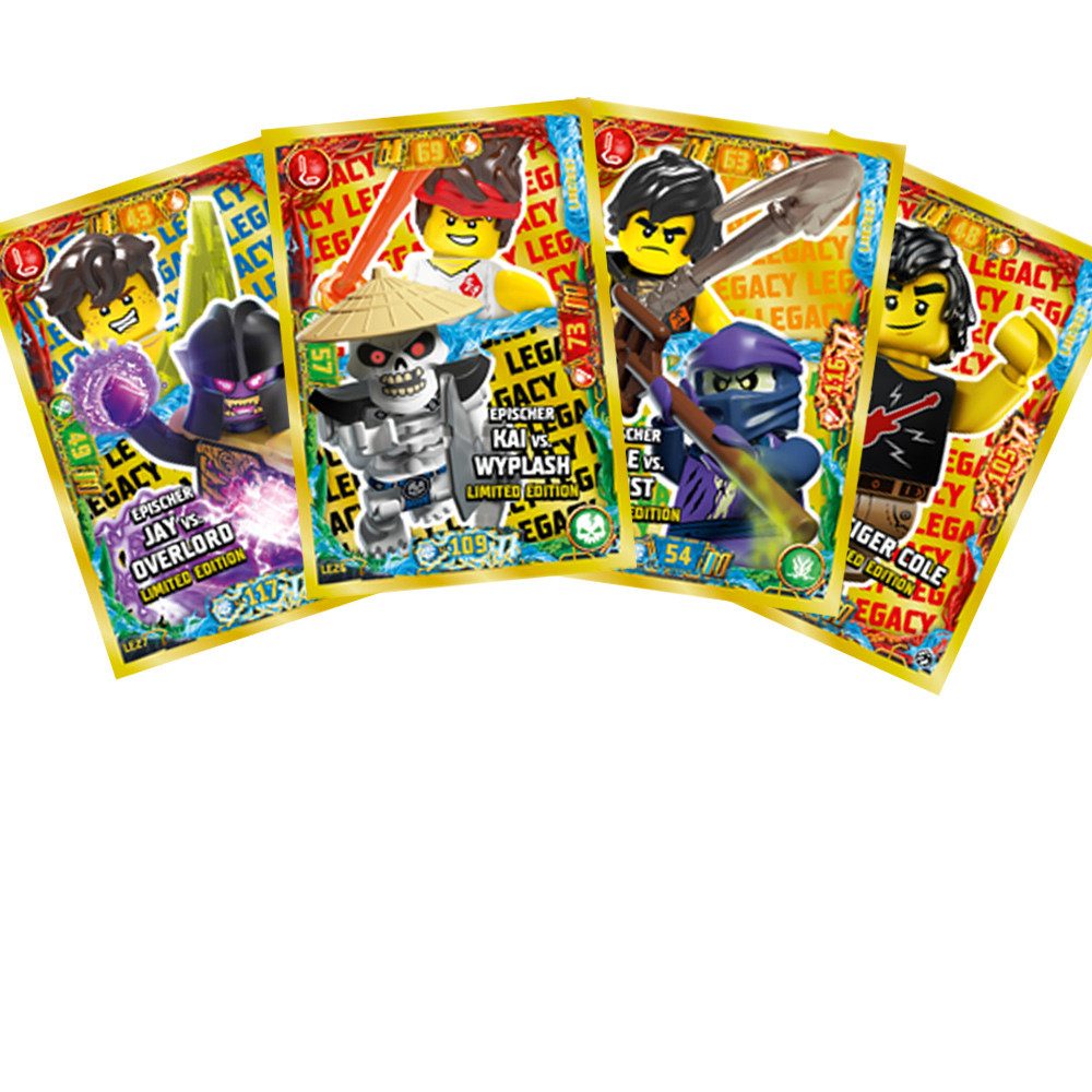 LEGO® Sammelkarte LEGO Ninjago Serie 7 Cards - 4 Limitierten Karten (LE11, LE25-LE27)