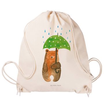 Mr. & Mrs. Panda Sporttasche Bär Regenschirm - Transparent - Geschenk, Freunde, Beutel, Pärchen, S (1-tlg), Umweltfreundlich