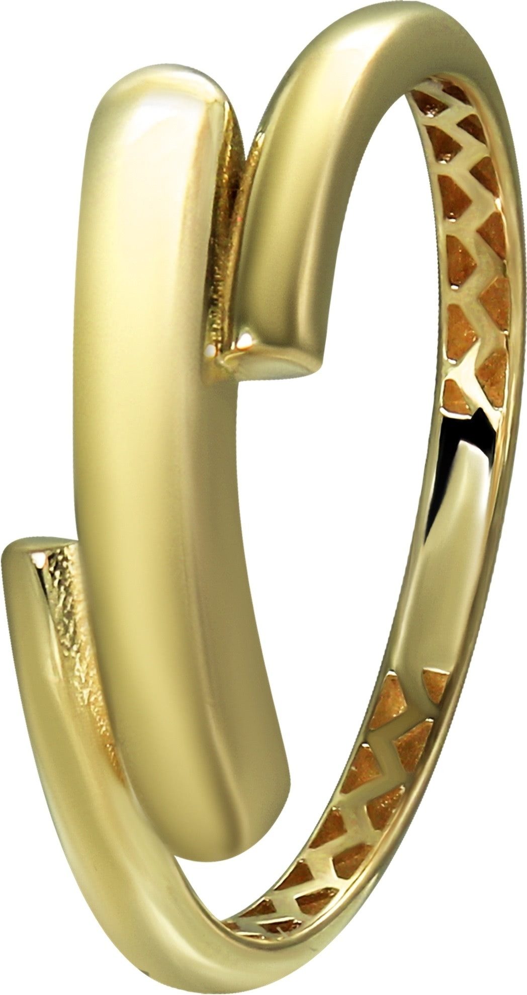 GoldDream Goldring GoldDream Gold Ring Style Gr.54 (Fingerring), Damen Ring Style, 54 (17,2), Echtgold, 333er Gelbgold, gold
