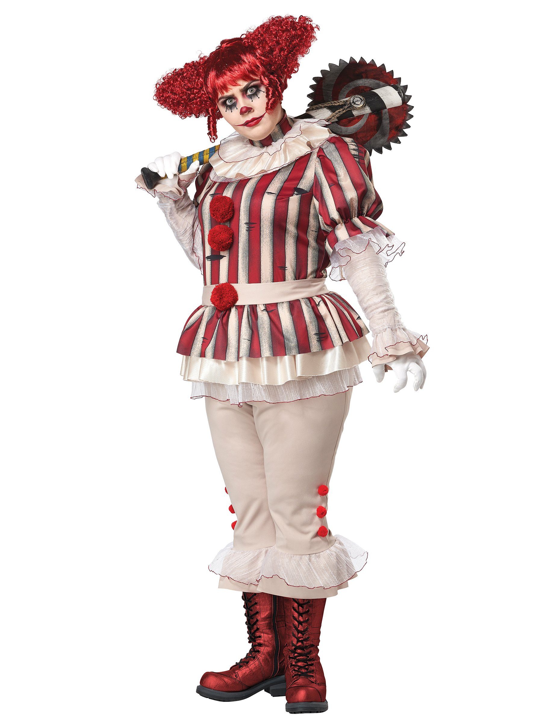 California Costumes Clown-Kostüm Psychoclown Kostüm Deluxe, Plus Size Damen