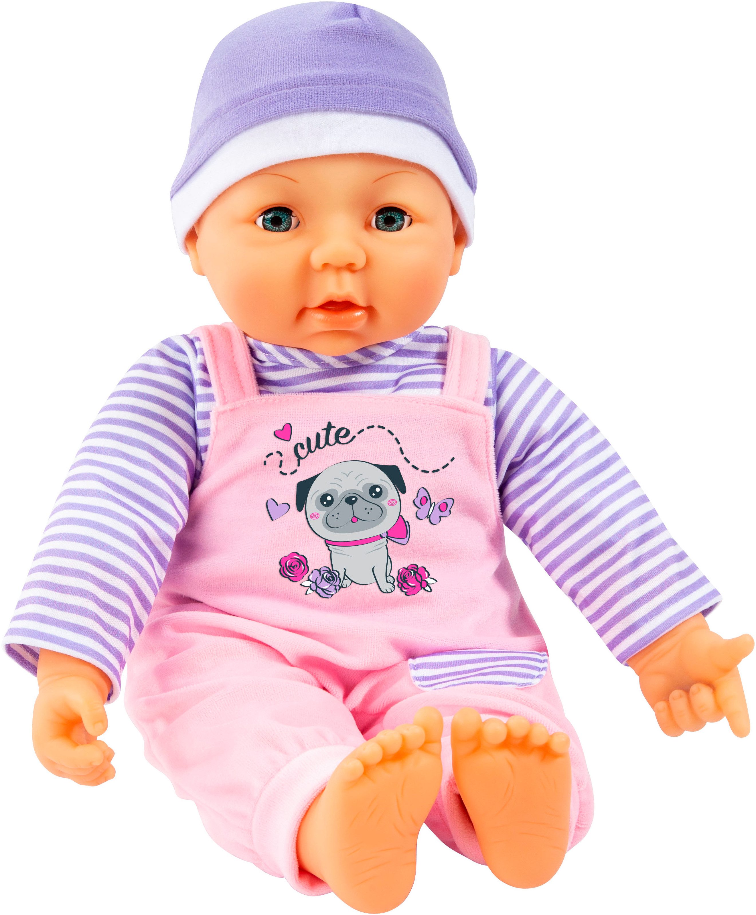 Bayer Puppenkleidung Latzhose Hund 46 cm (Set, 3-tlg) günstig online kaufen