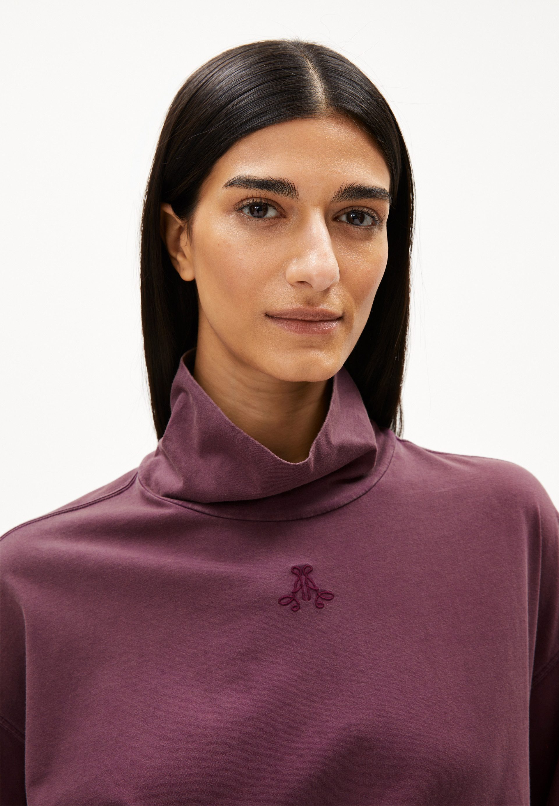 Armedangels Longsleeve AIDINAA GMT DYE Longsleeve aus Bio-Baumwolle Oversized Fit