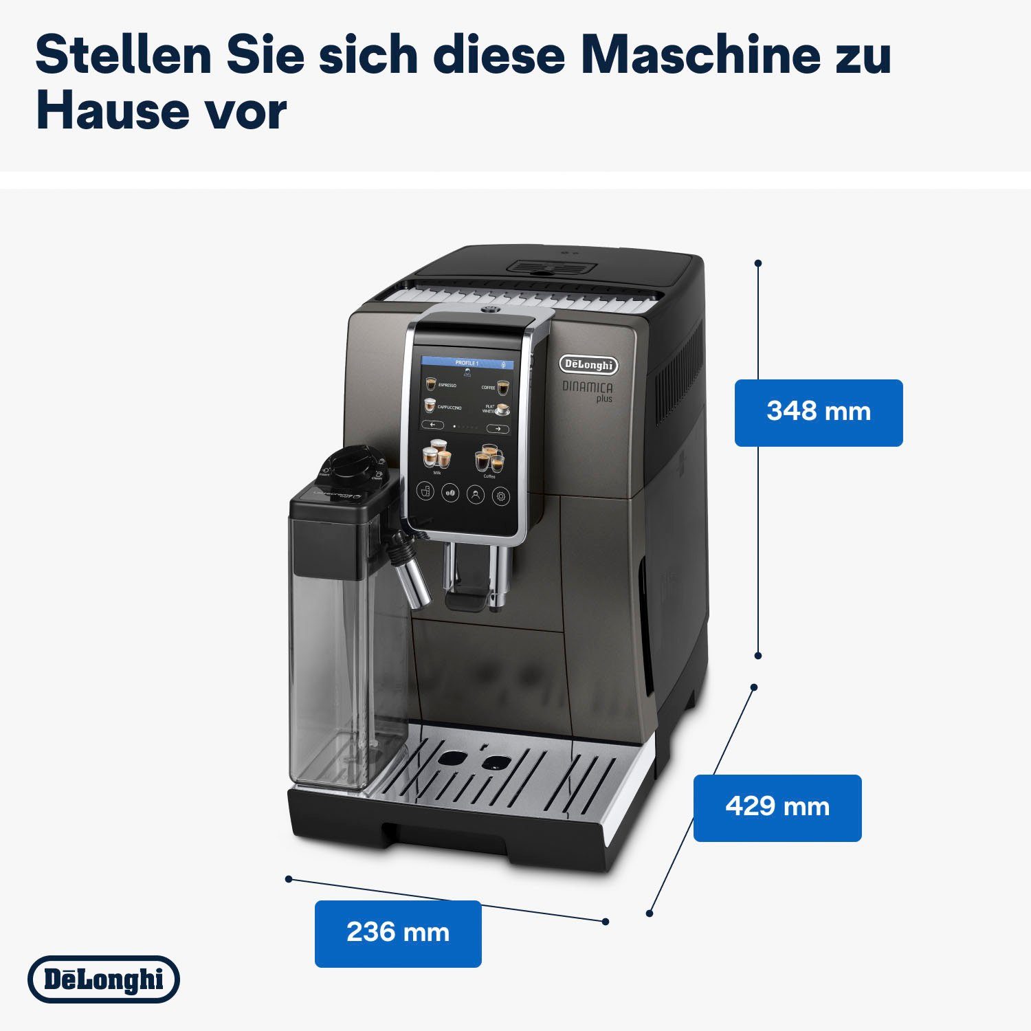 380.95.TB Kaffeevollautomat Dinamica ECAM Plus De'Longhi