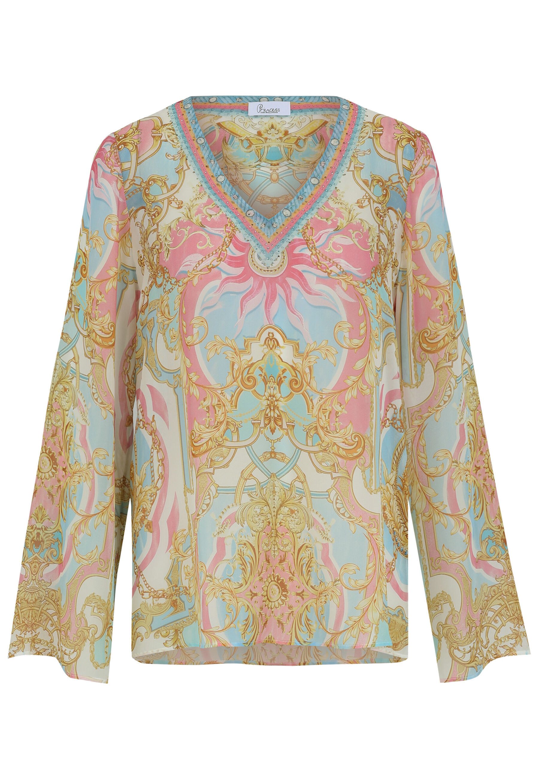 Princess goes Hollywood Langarmbluse aus Seide