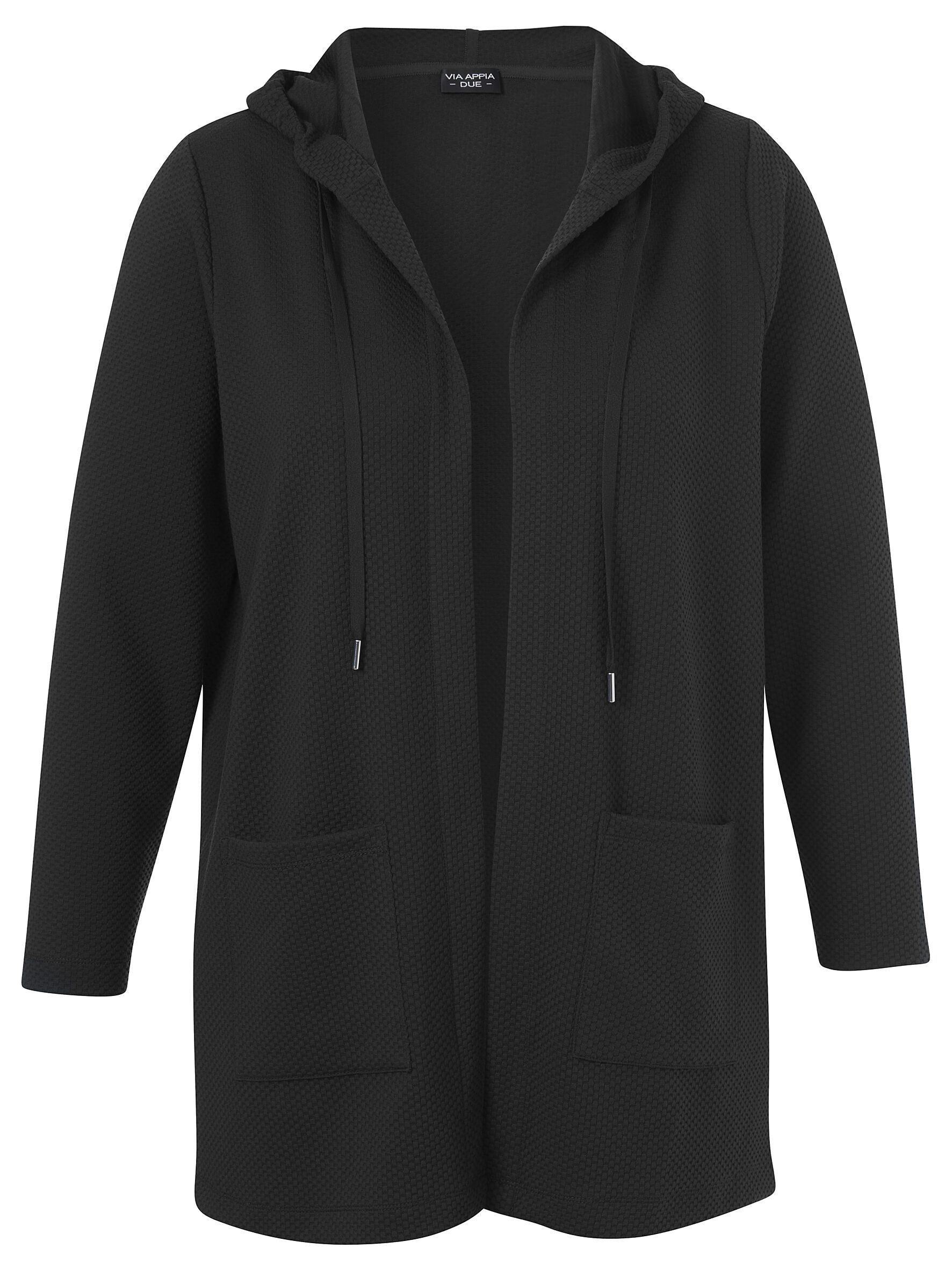 VIA APPIA DUE Kapuzenstrickjacke aus Jersey günstig online kaufen