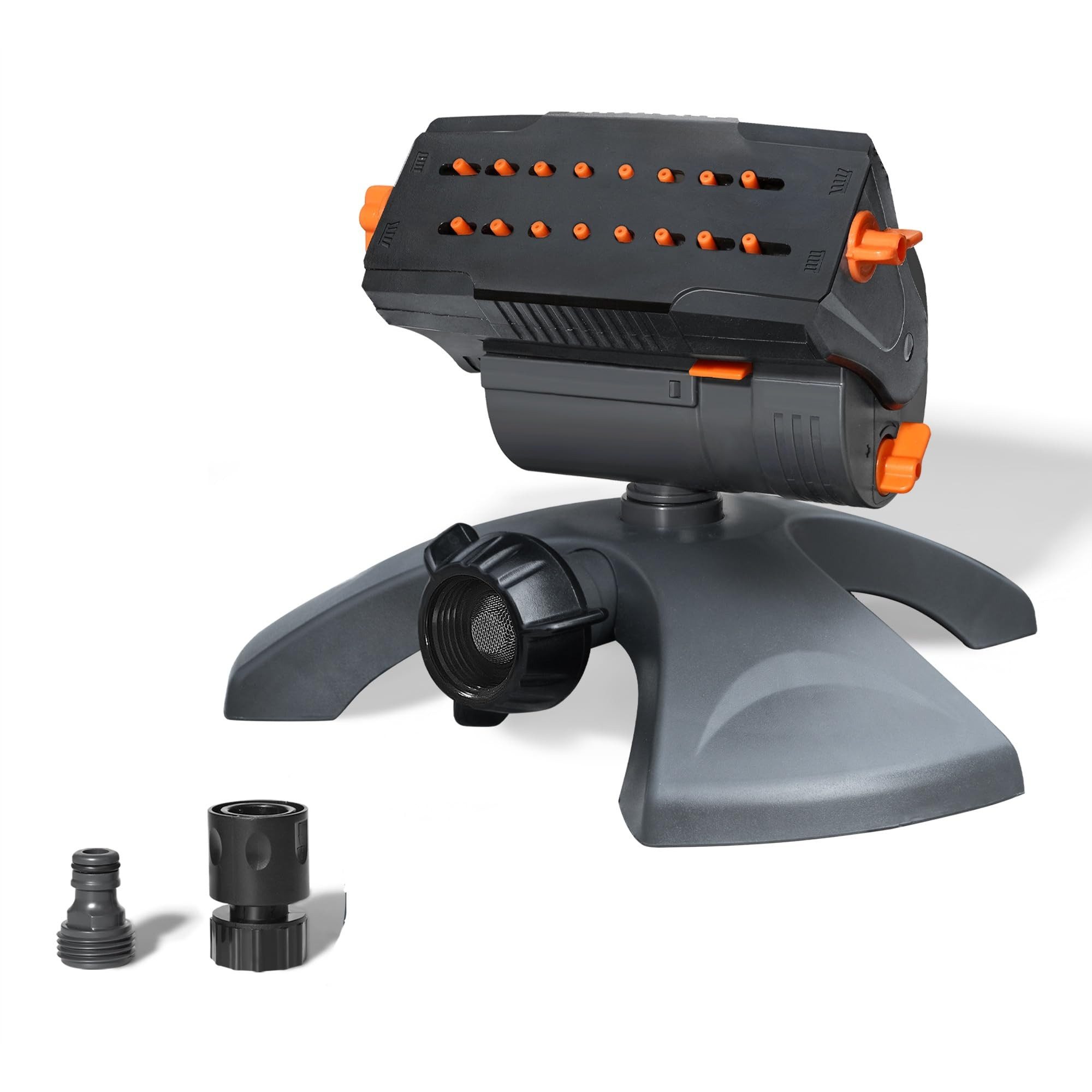 Diivoo Gartenspritze Mini Turbo Oszillierender Rasensprenger 16 Düsen, Garten Sprinkler, für Flächen bis 216 m²