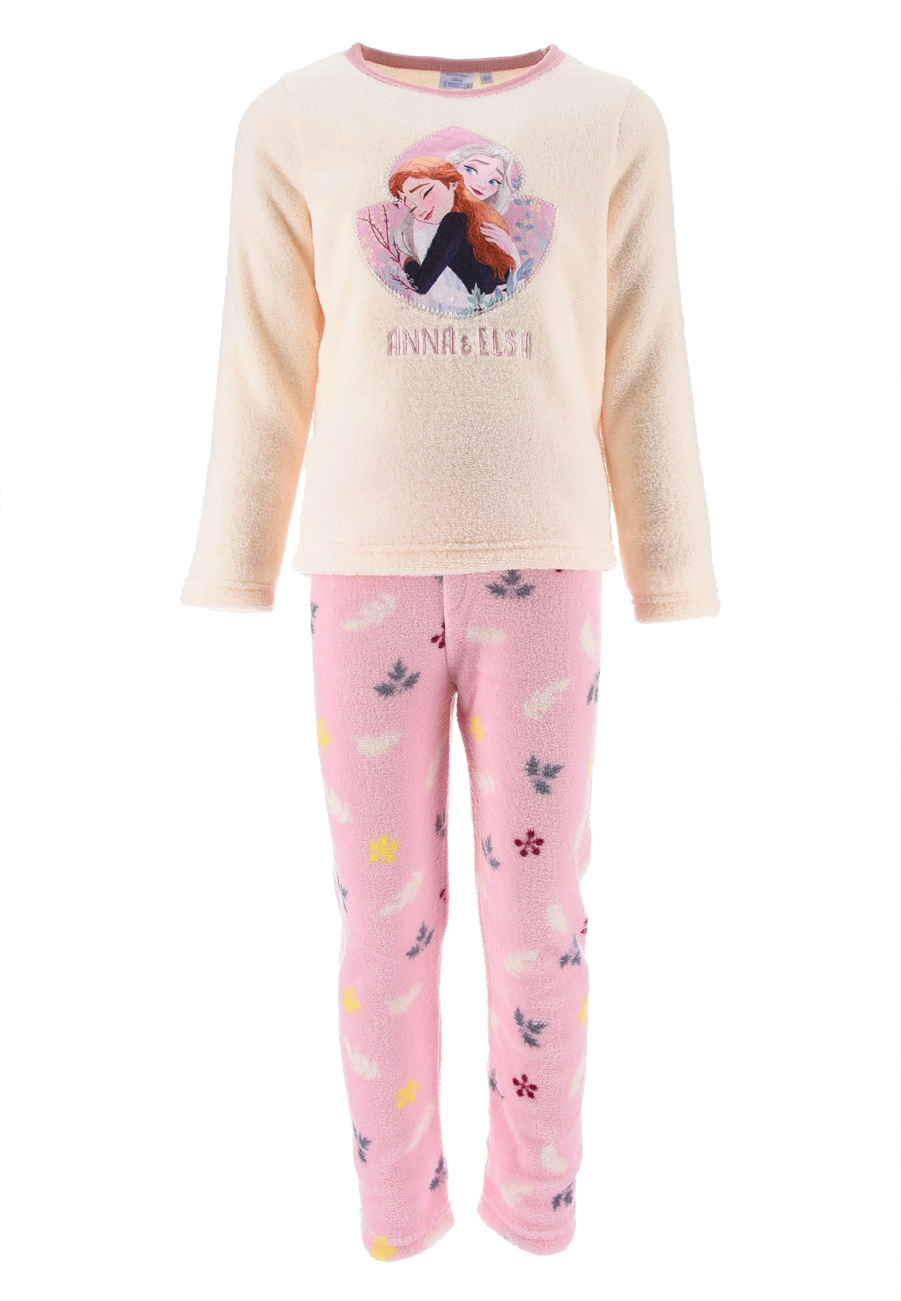 Disney Frozen Schlafanzug »Eiskönigin Anna & Elsa Kinder Mädchen Pyjama  langarm Nachtwäsche« (2 tlg) online kaufen | OTTO