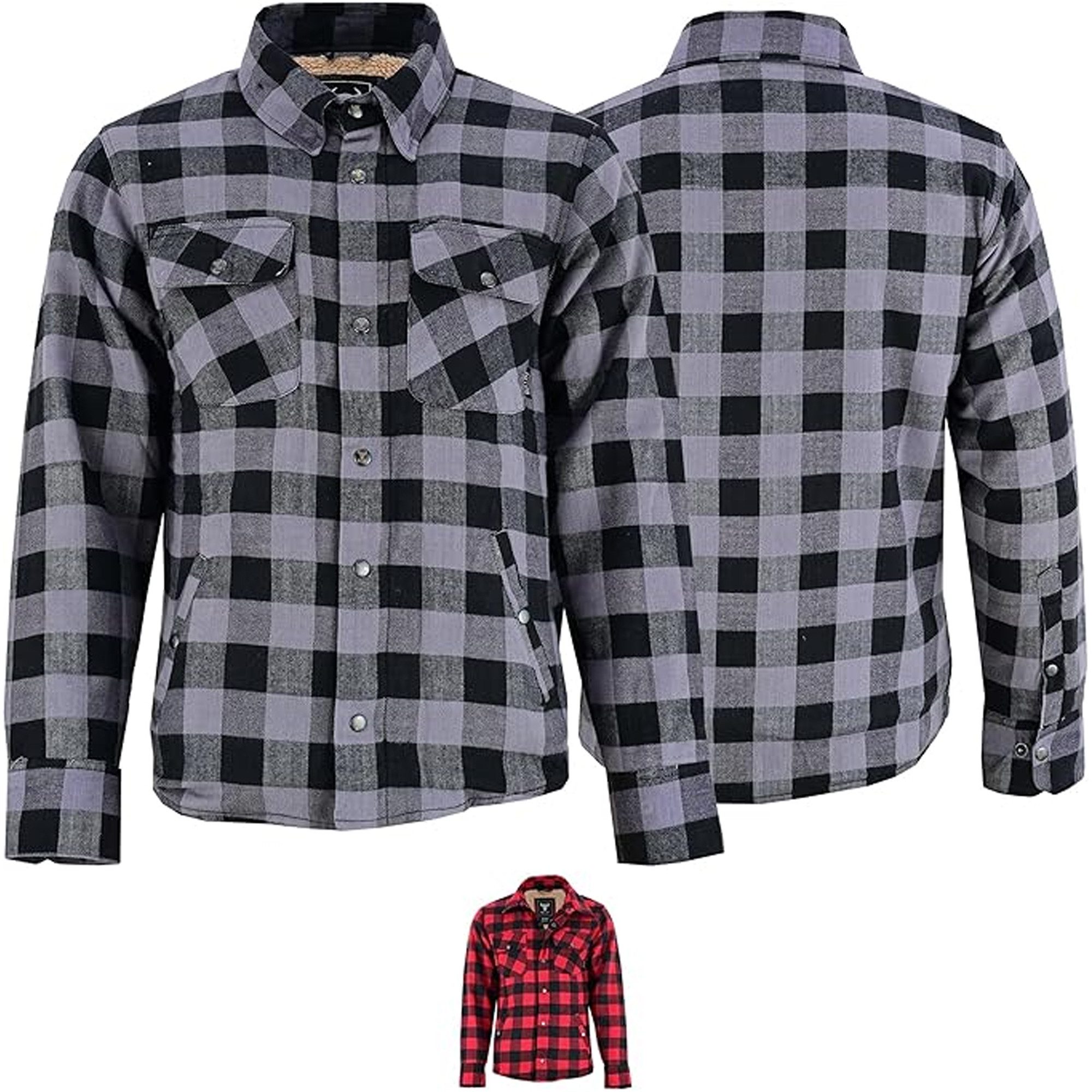 BULLDT Thermohemd Trend529-Hemd Gefüttert Lumberjack Flanellhemd Arbeitshemd Holzfällerhemd winter
